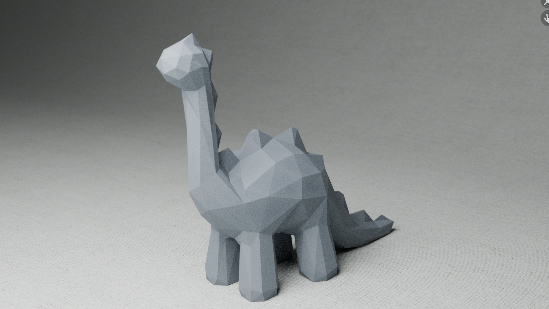 Low poly dinosaur