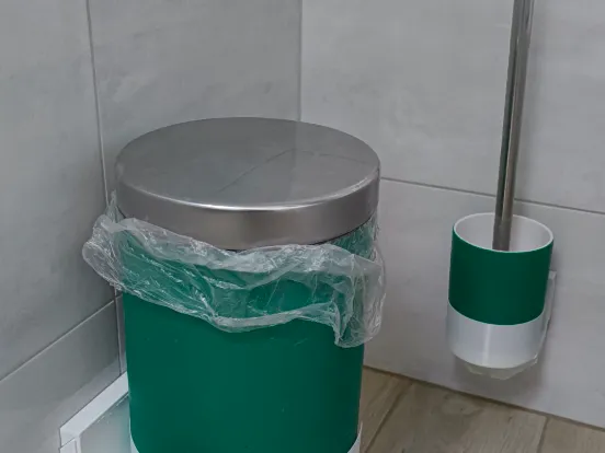 Toilet trashcan wall french cleat holder with FreeCAD file