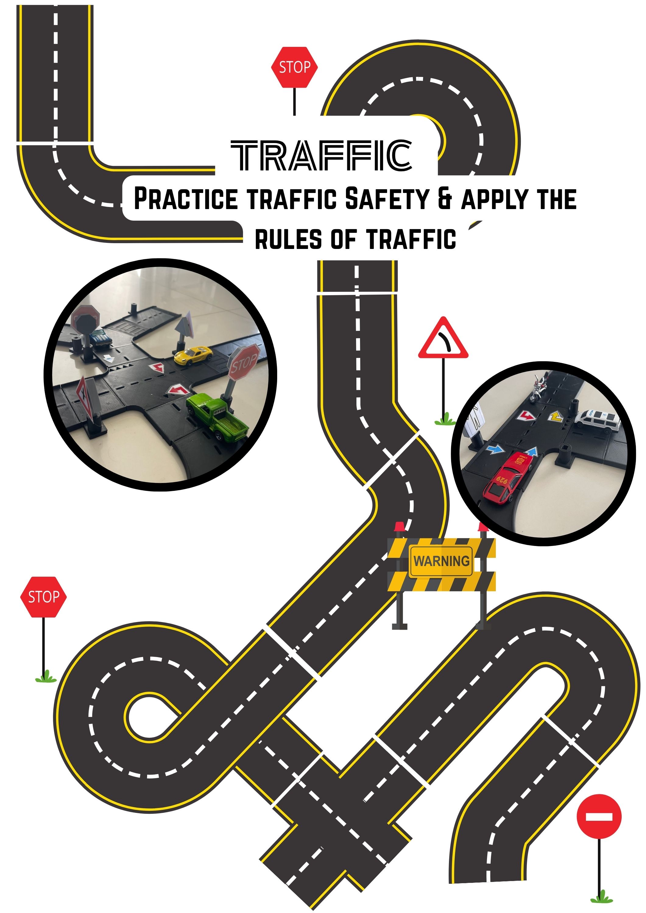 Traffic Road & Signs 3D model thumbnail