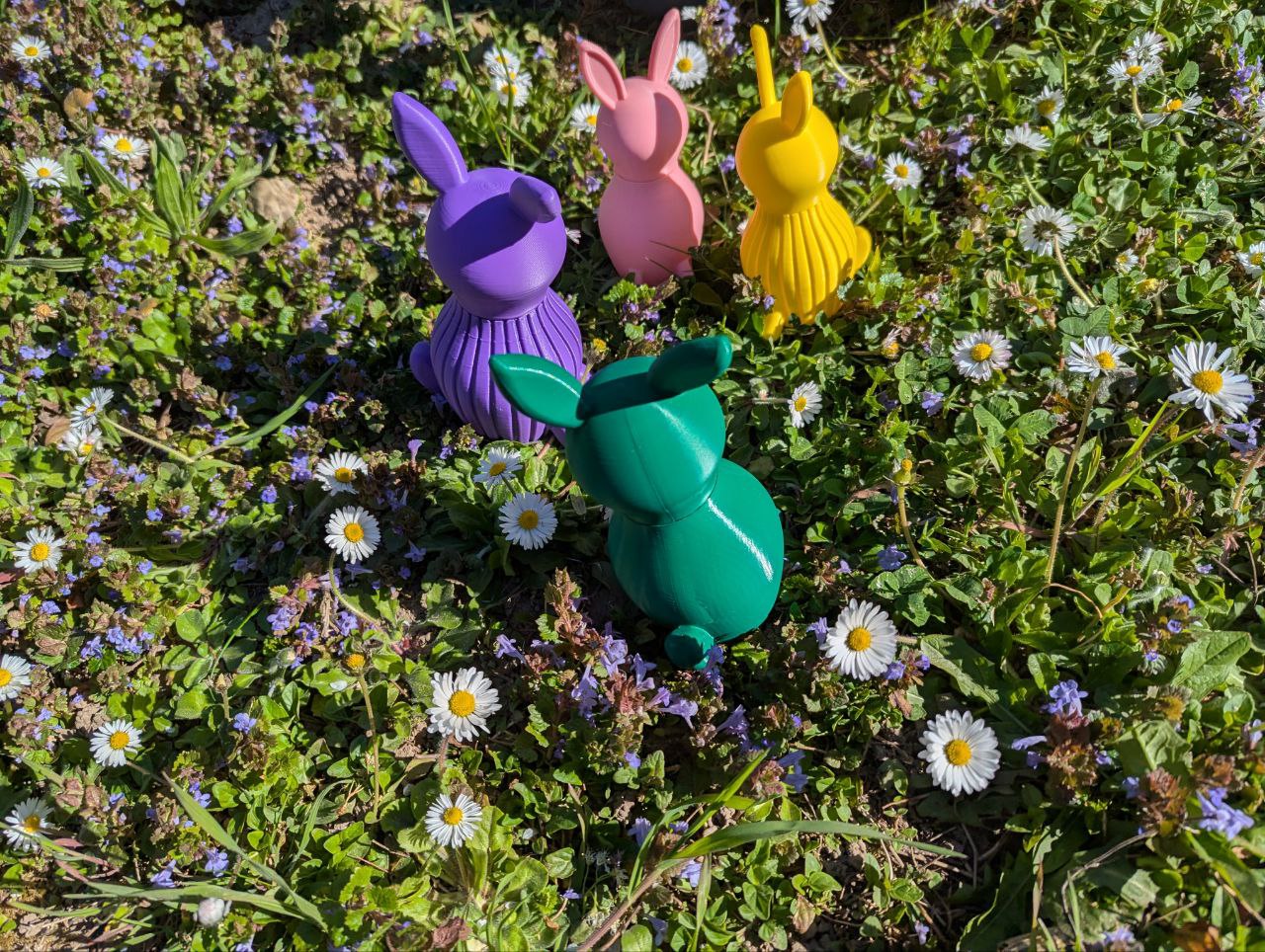 Miniatura 2 do modelo 3D Modular Easter Bunny container