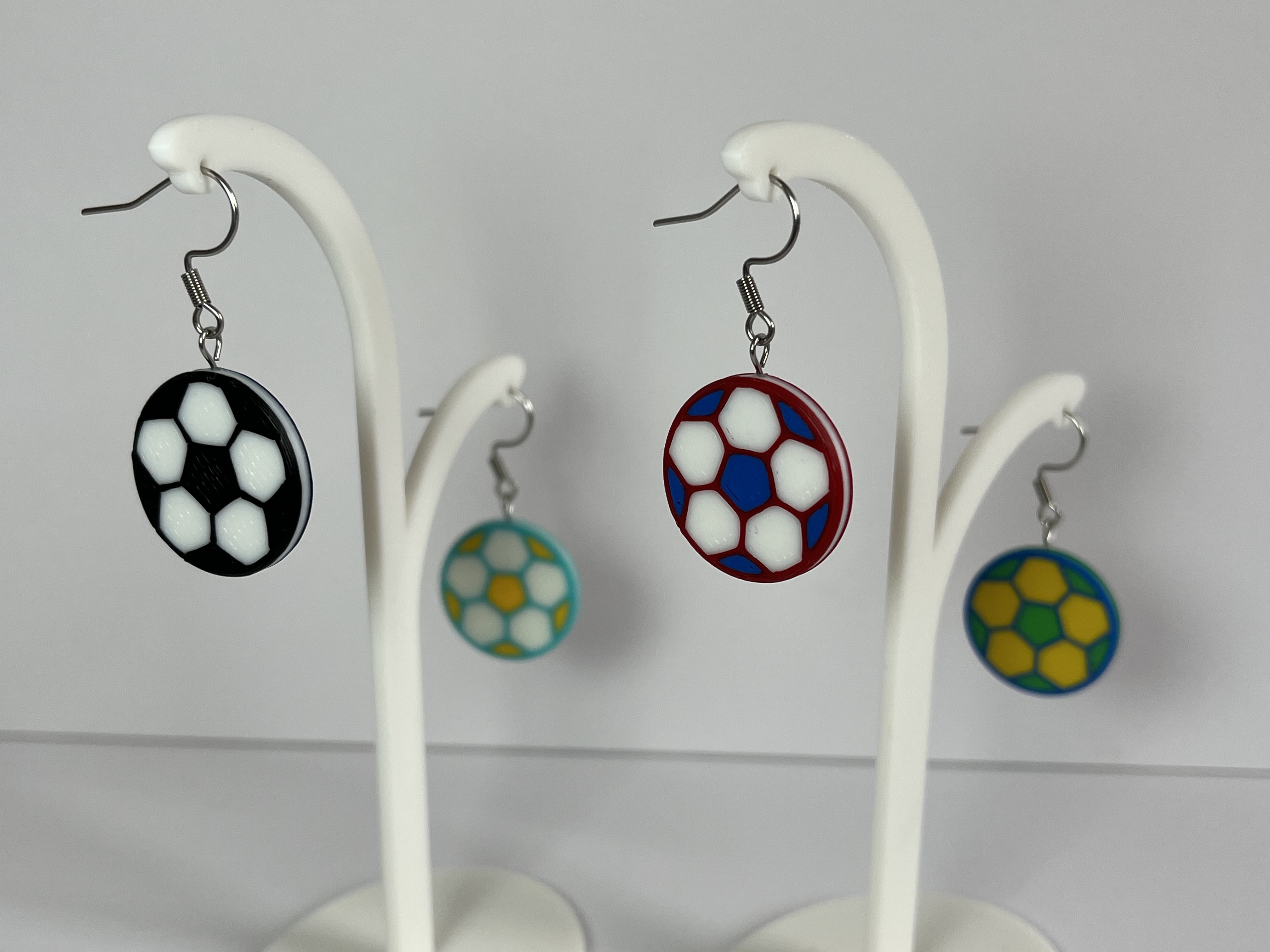 Football Earrings 3D model