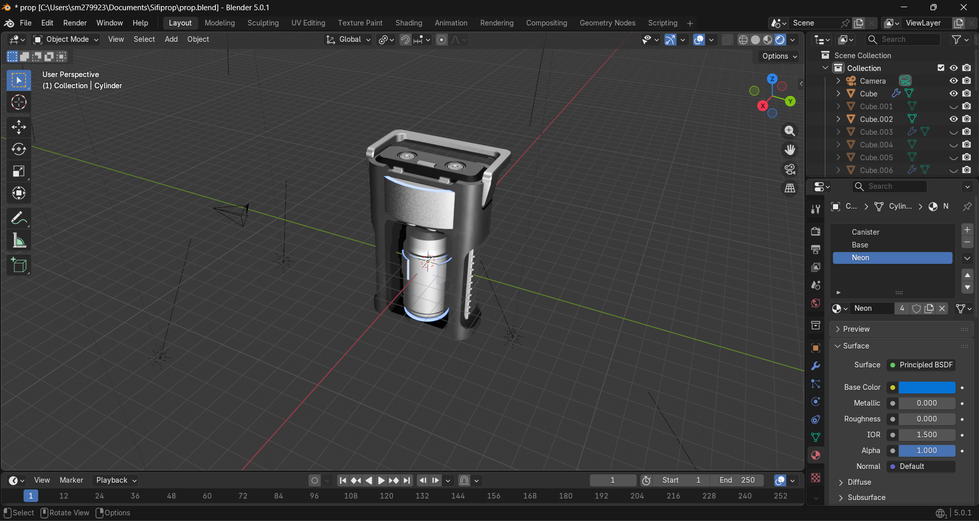 Sci-Fi prop 3D model