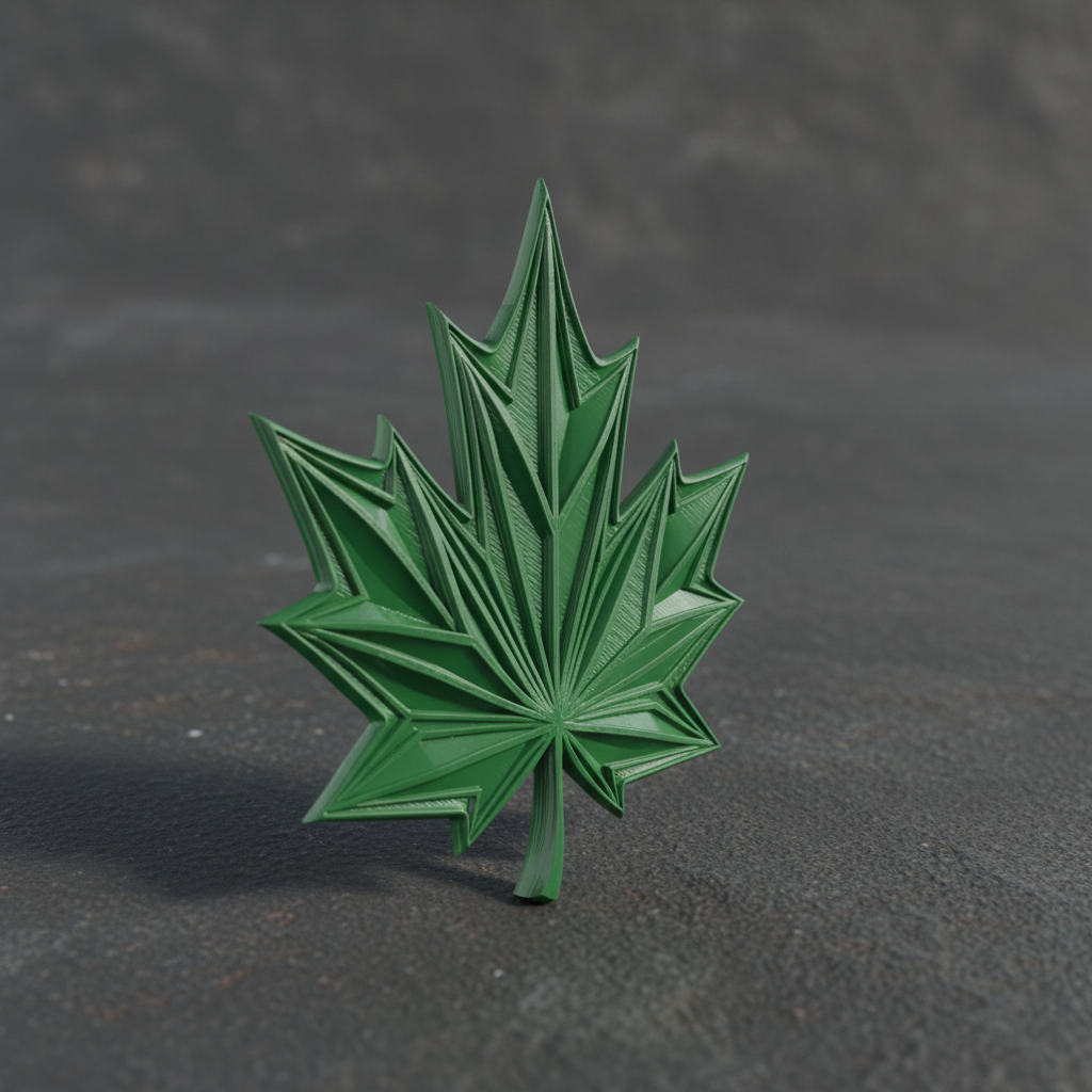 3D Printed Maple Leaf Emblem