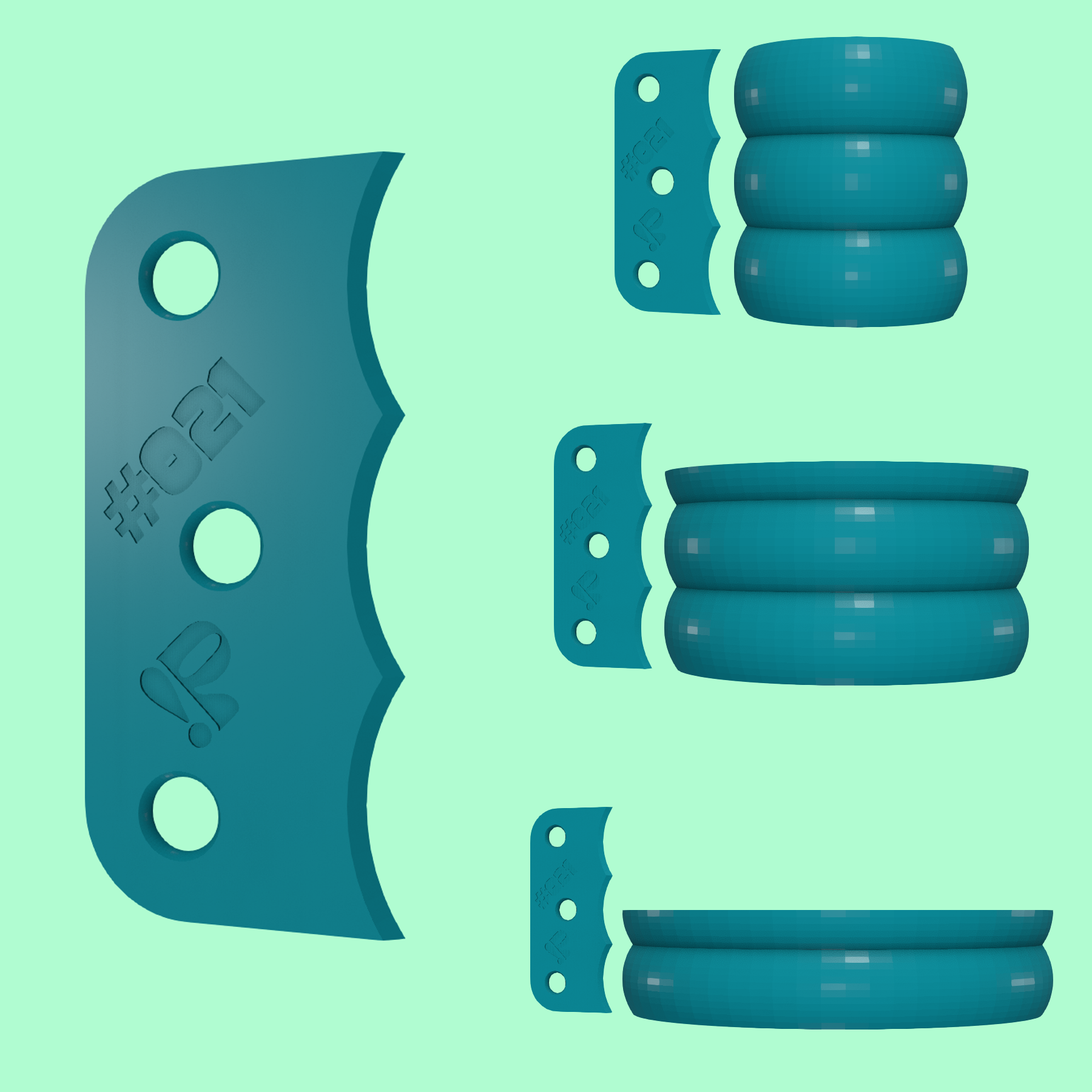 Pottery rib tool #021