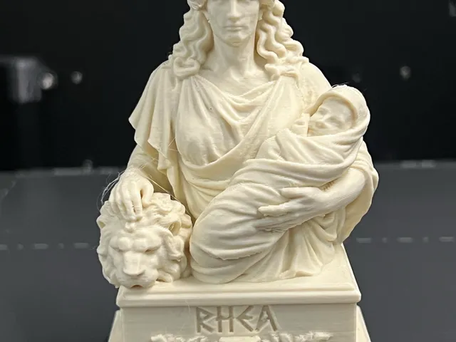 Rhea Bust – Mother of the Olympian Gods Statue STL