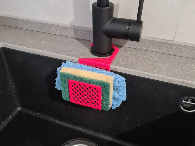 Sink sponge holder