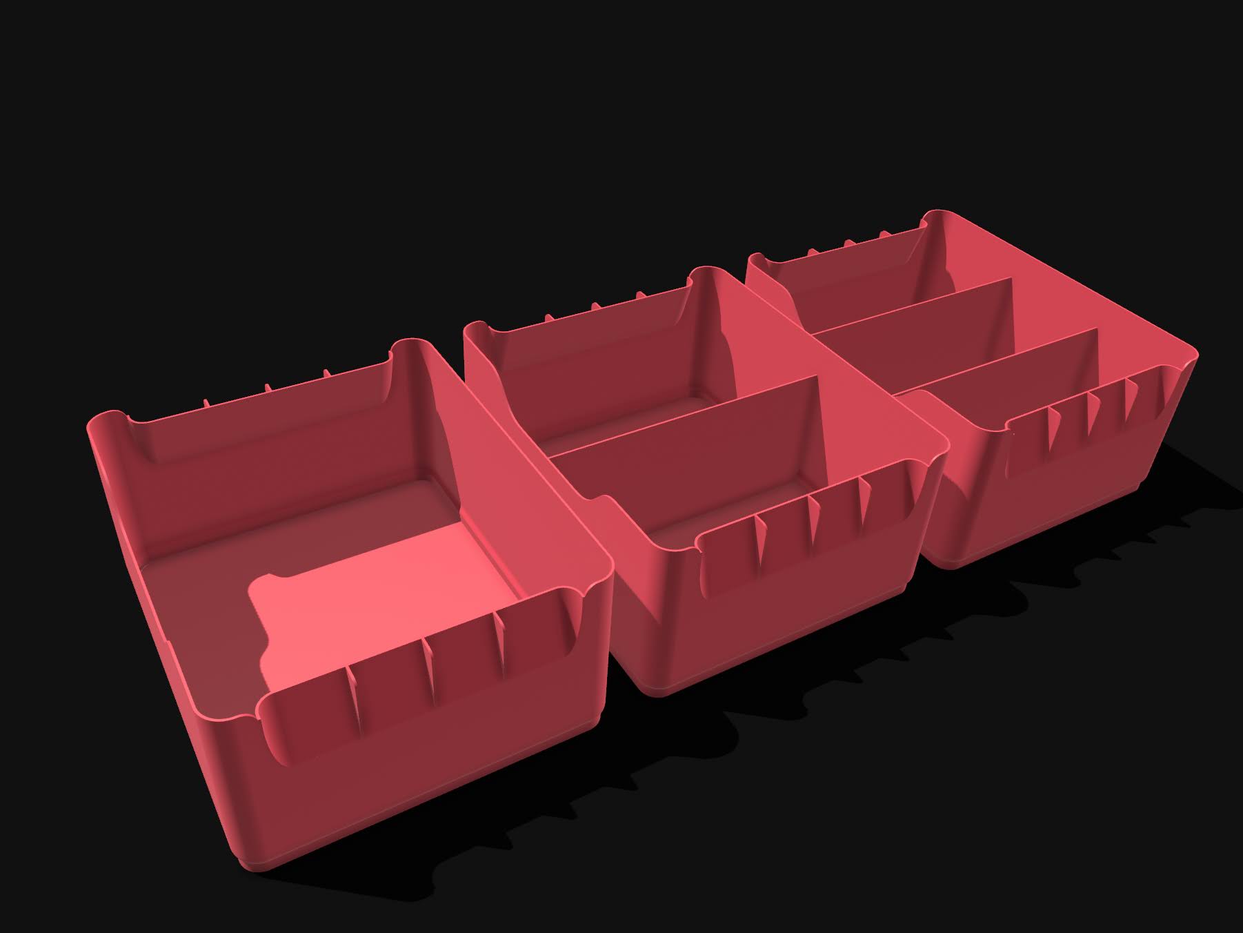Miniatura 4 do modelo 3D Stackable Storage Boxes