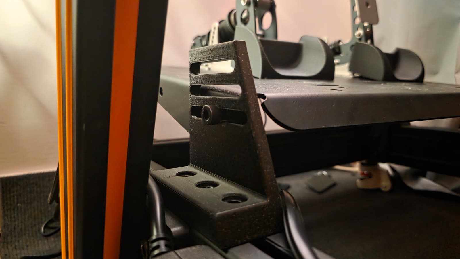Sim racing 40s profile paddle rising bracket