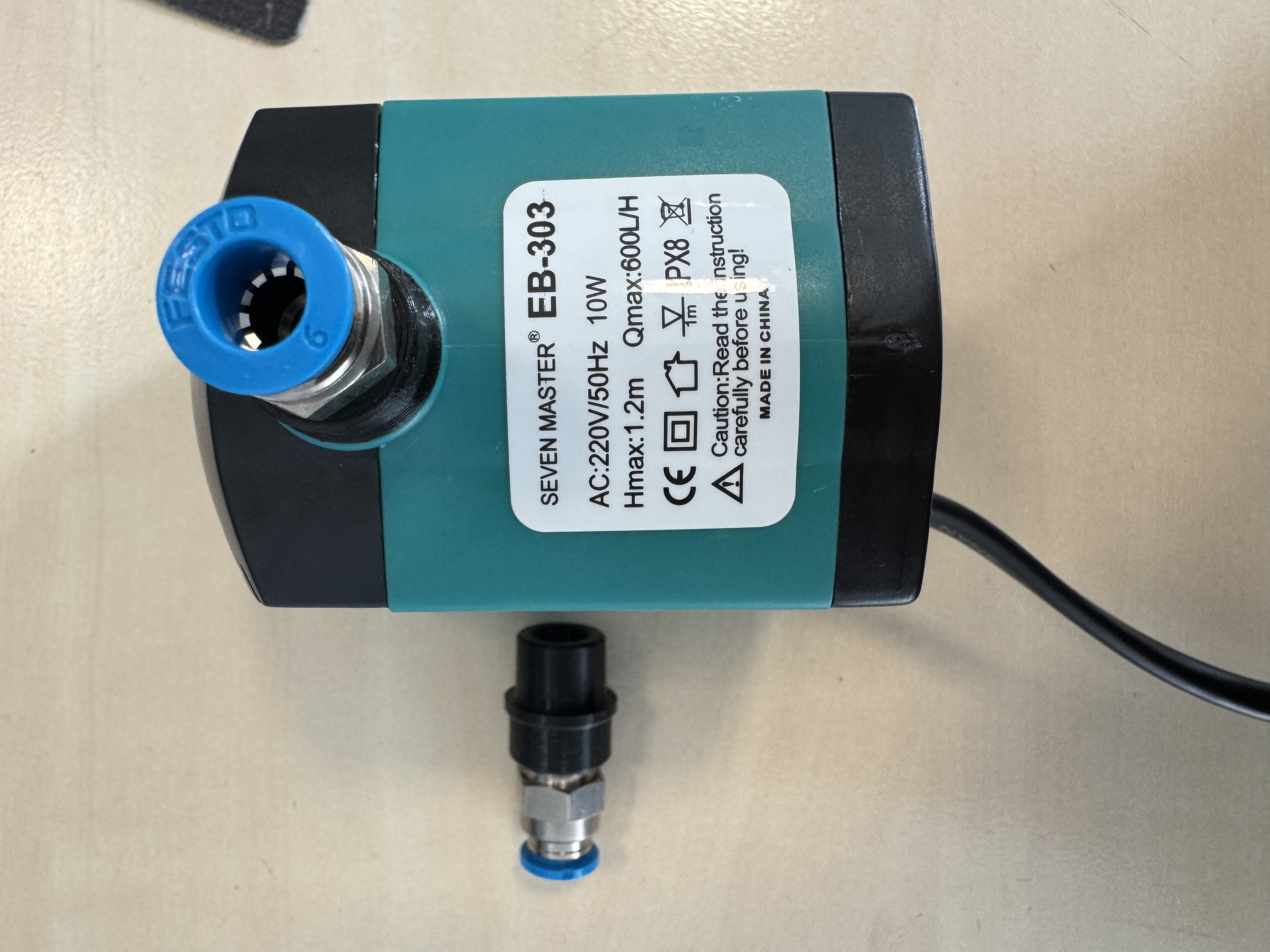 Waterpump Festo Adapter (G1/8 to 13mm Flange)