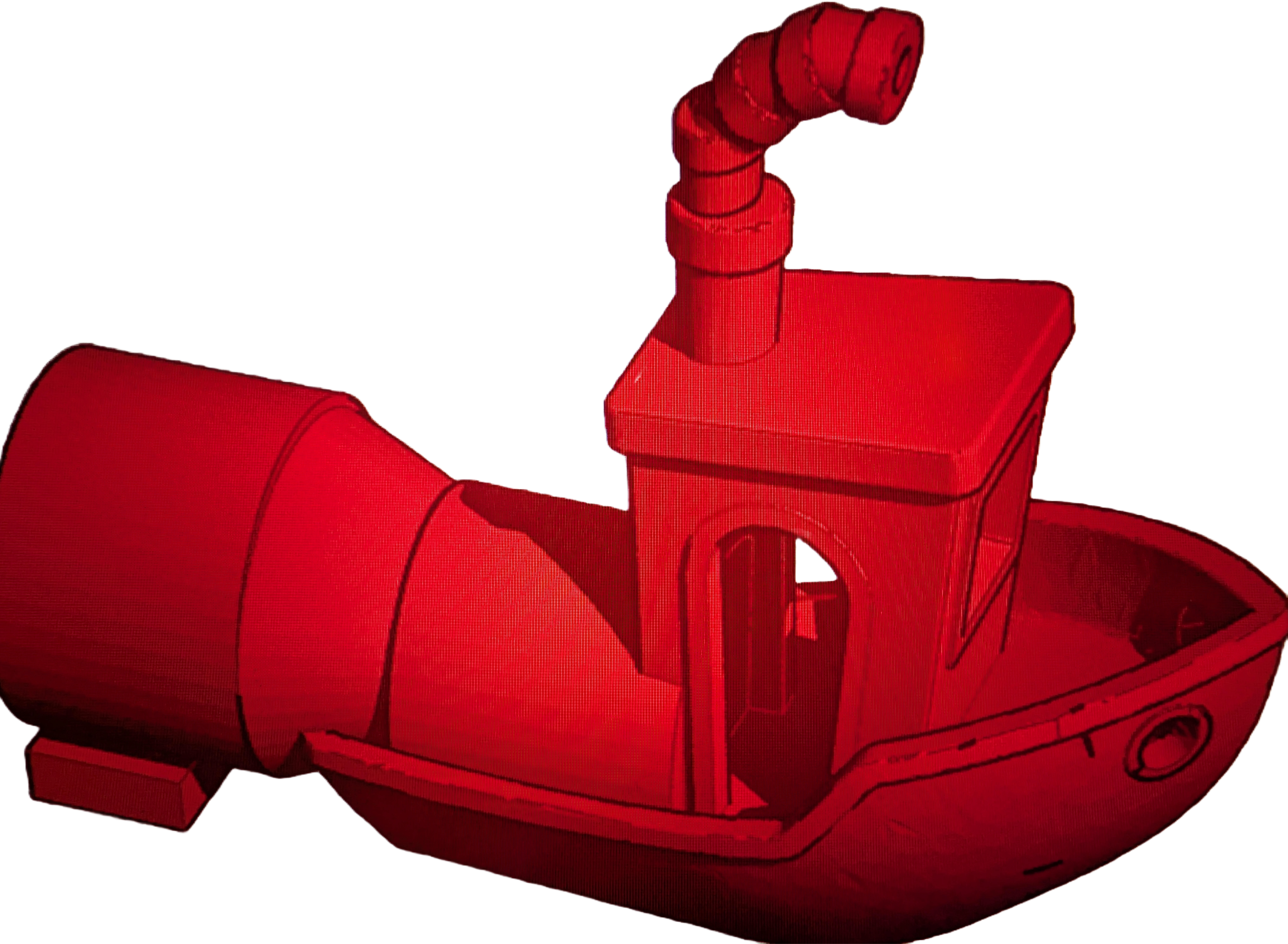 Submarine Benchy 3D model thumbnail