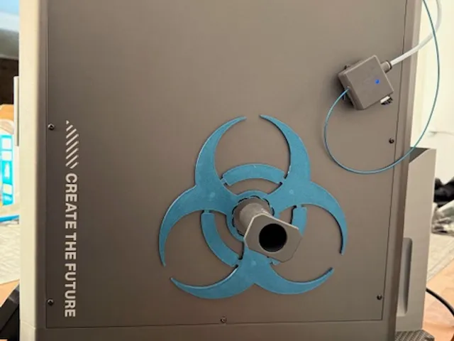 Elegoo Centauri Carbon filament shield - Biohazard