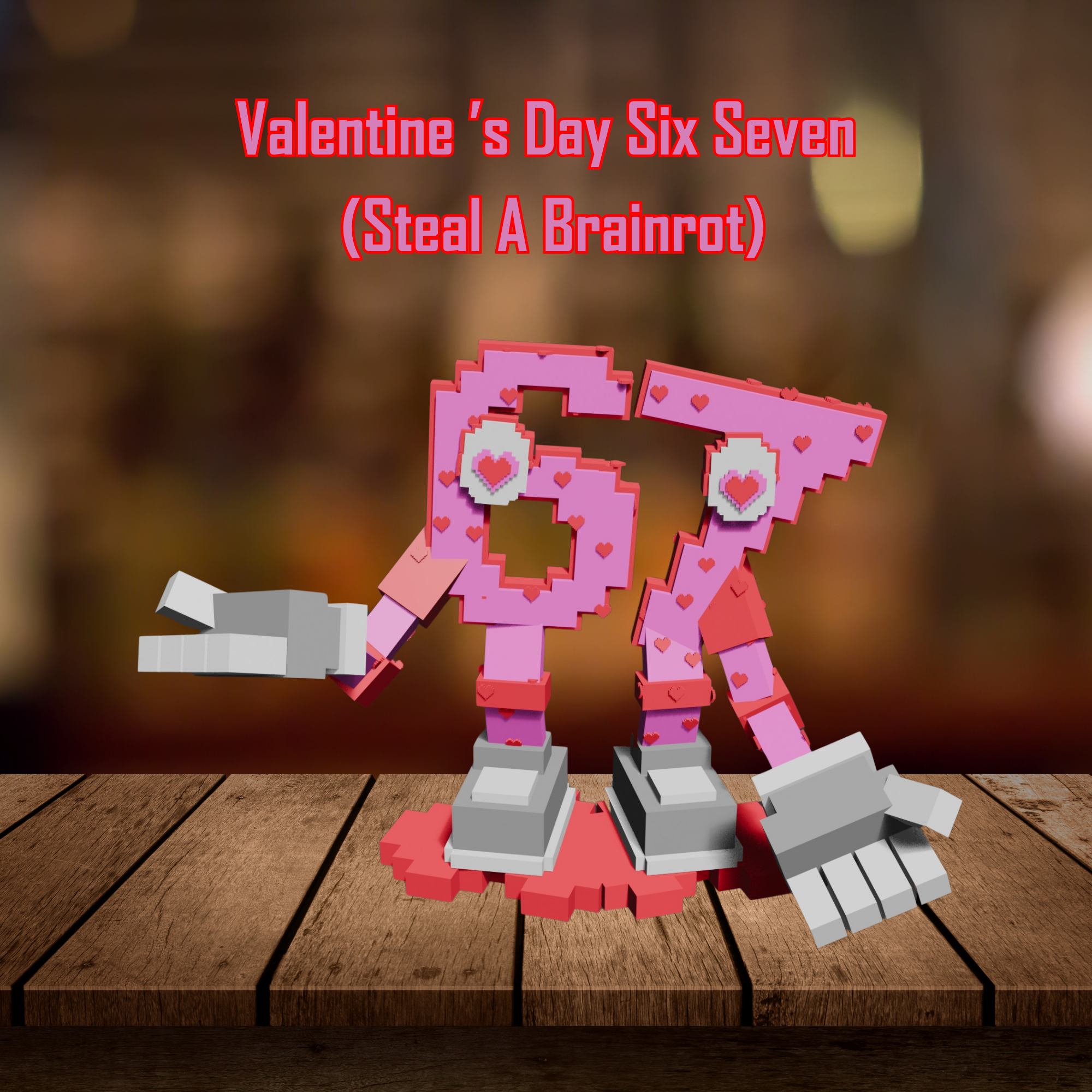 Valentines Day Six Seven from Steal A Brainrot