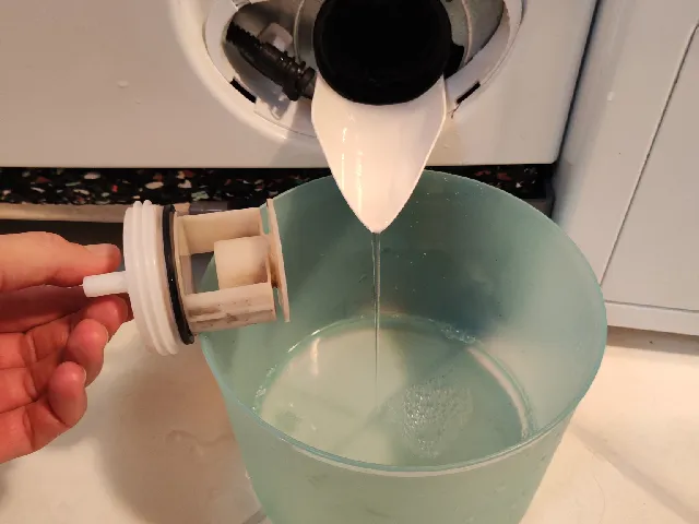 Washing Machine Drain Spout — empty the lint filter without the mess
