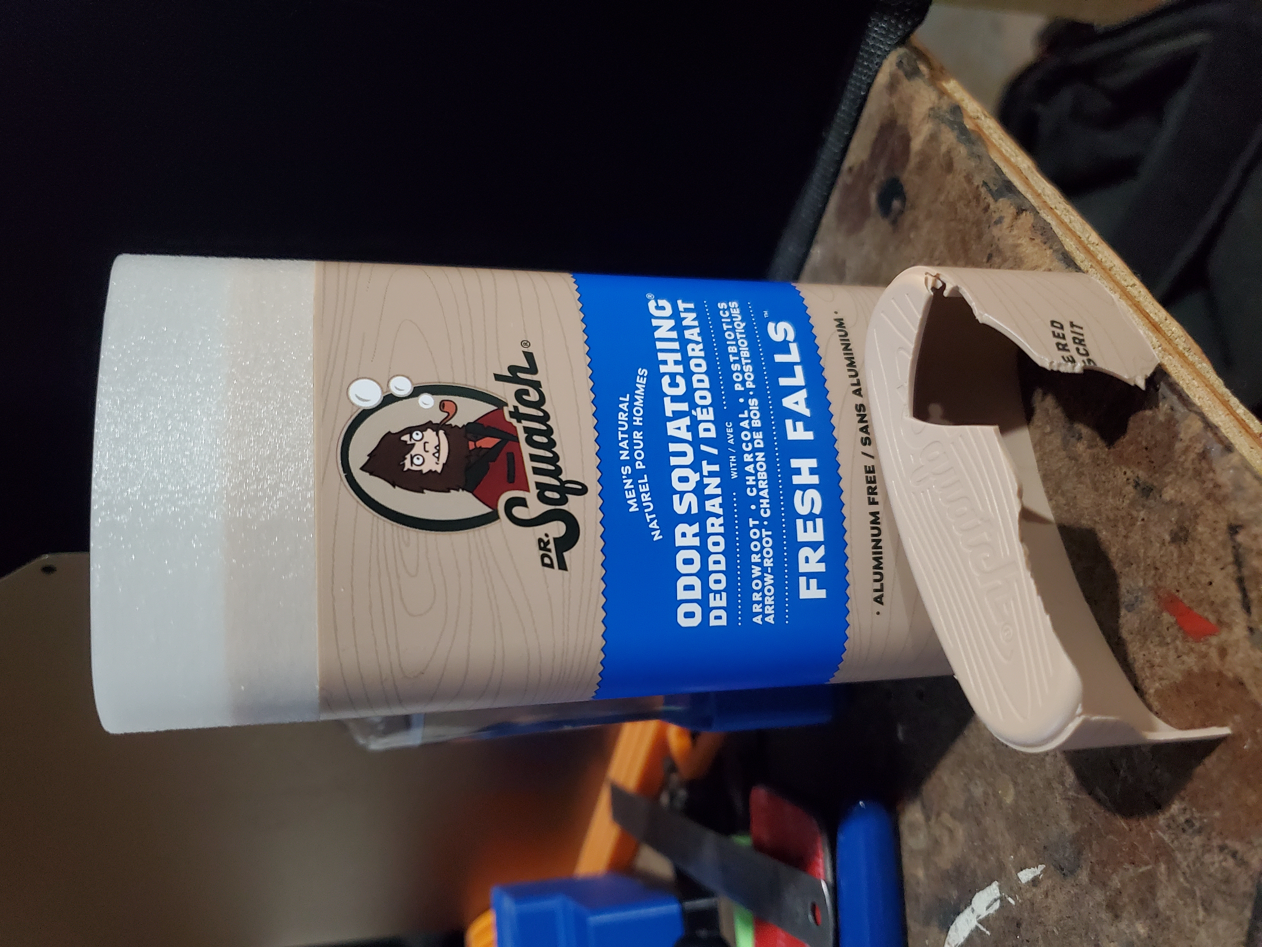 Dr. Squatch deodorant lid
