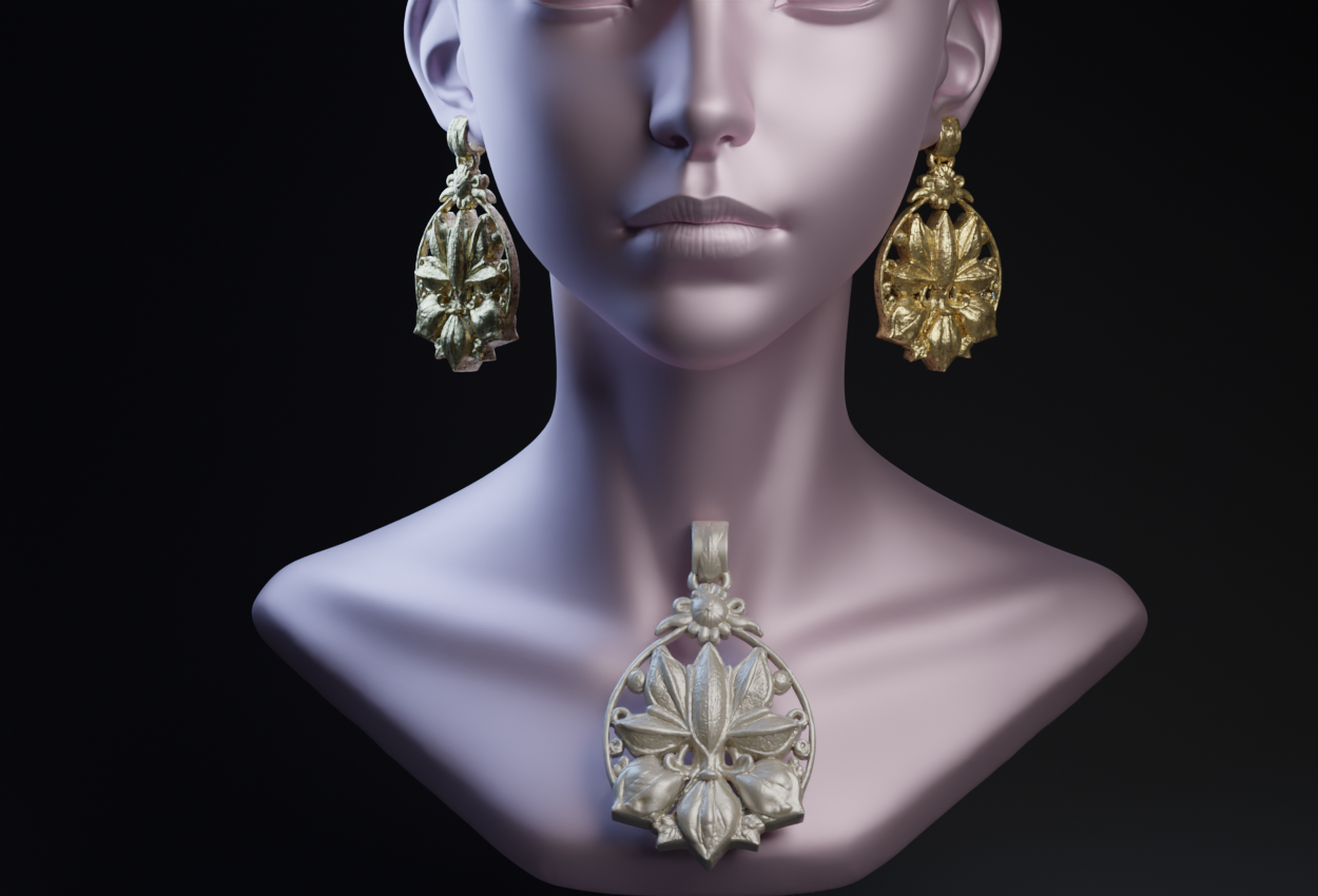 Queen Puabi's Lotus Pendant