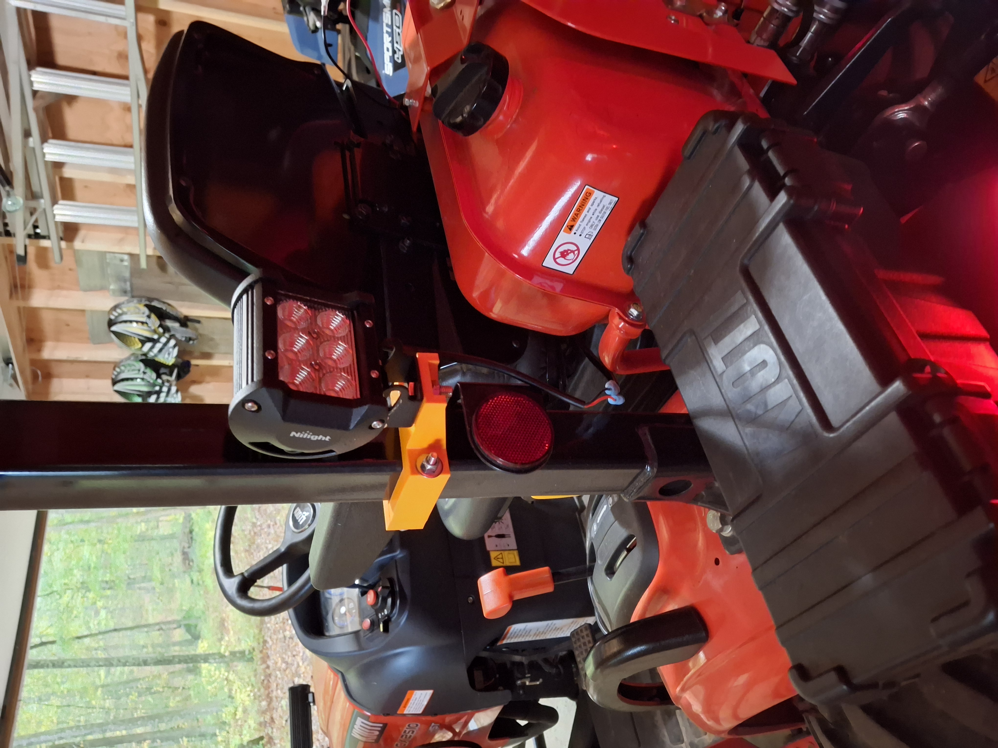 Kioti tractor 2x2 ROPS flood light bracket