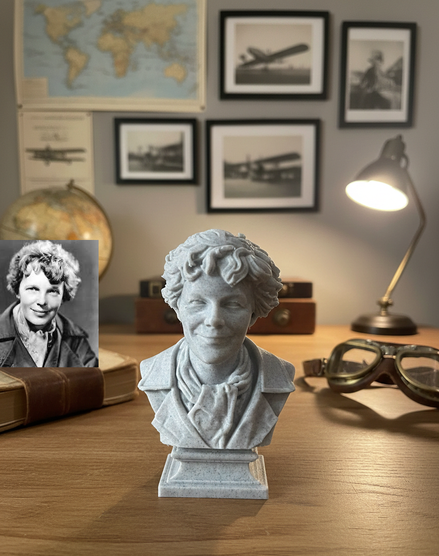 Amelia Mary Earhart (Lady Lindy) – Bust
