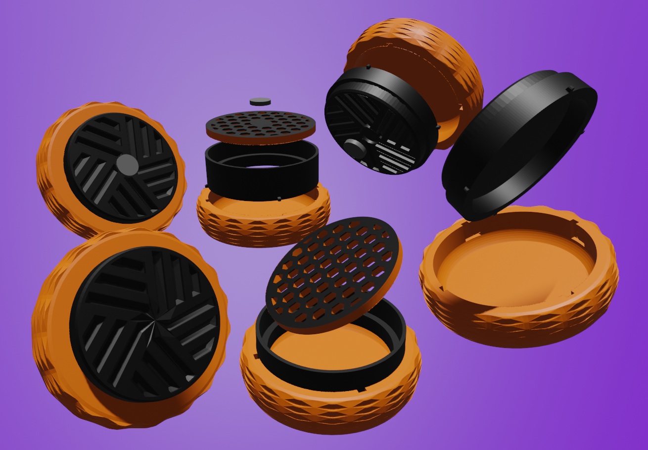 Customizable toothless GRINDER, functional design!