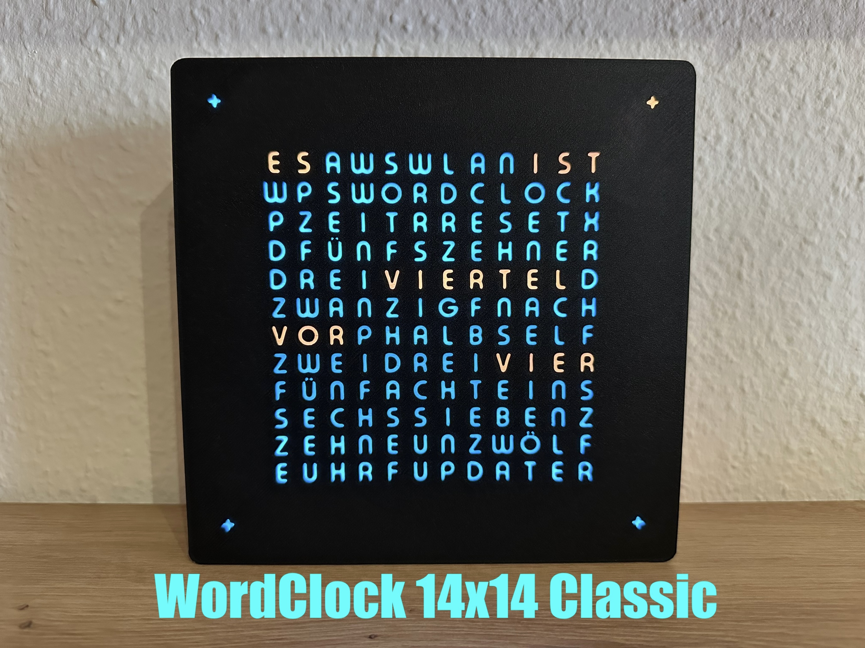 WordClock 14x14 Classic - 2025