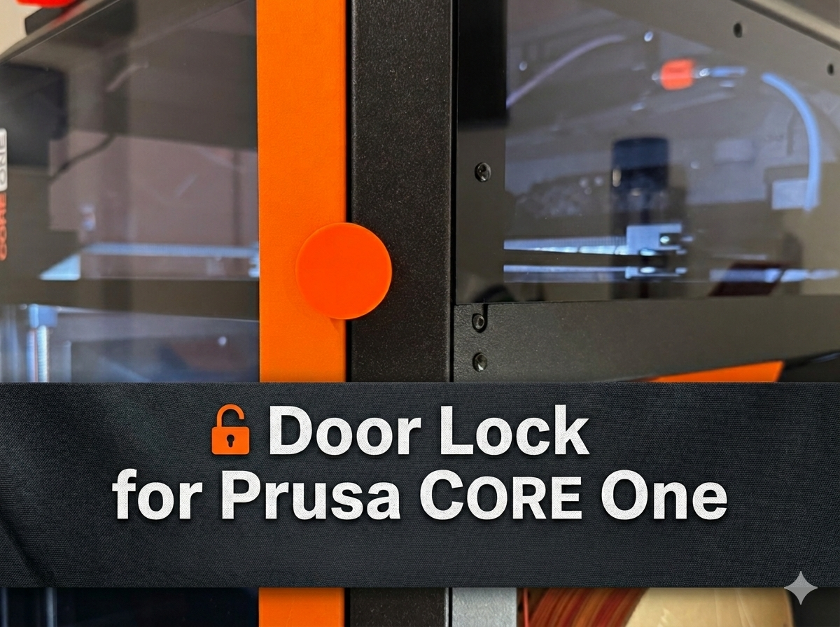 Magnetic Door Lock for Prusa CORE One
