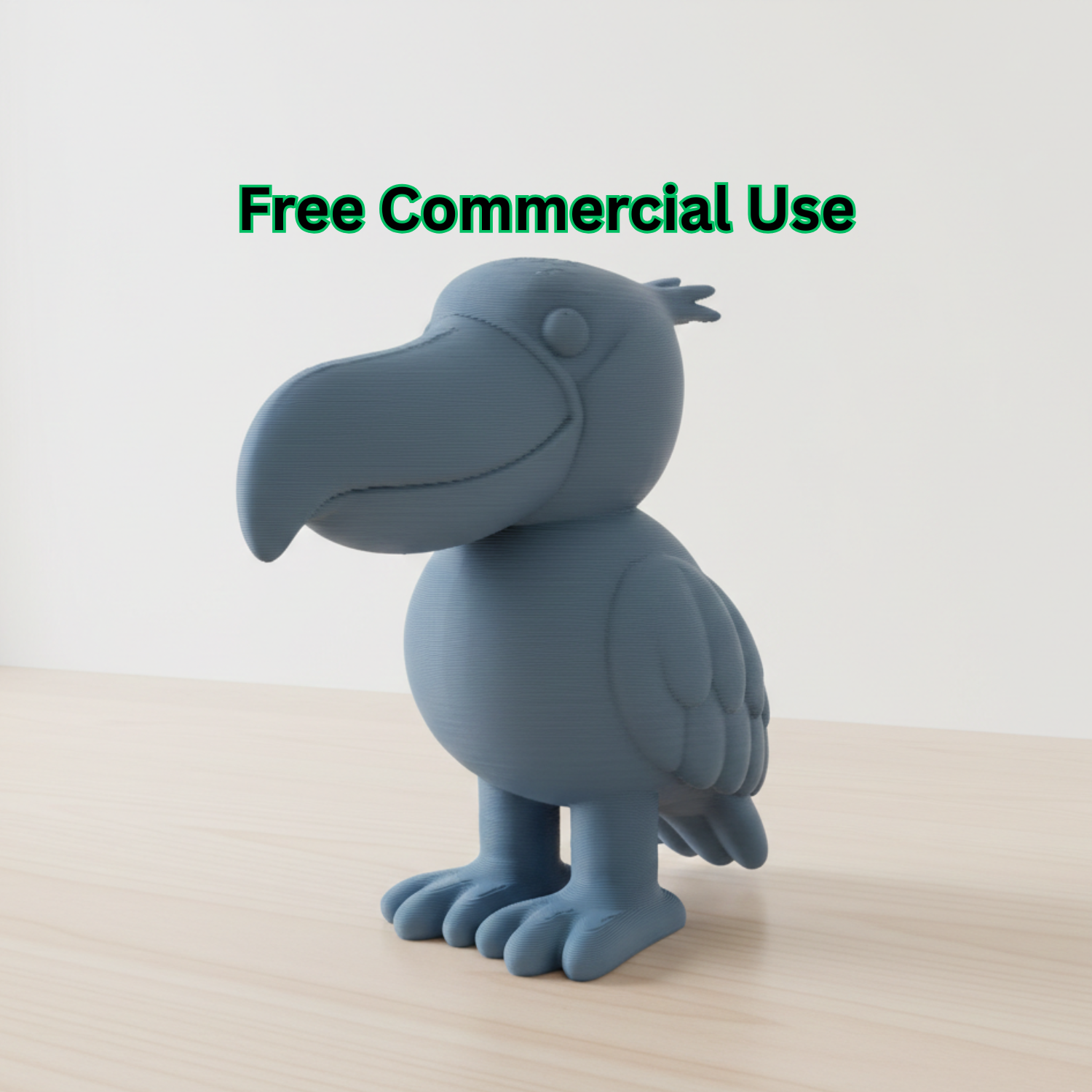 Cute Shoebill Bird Figure
