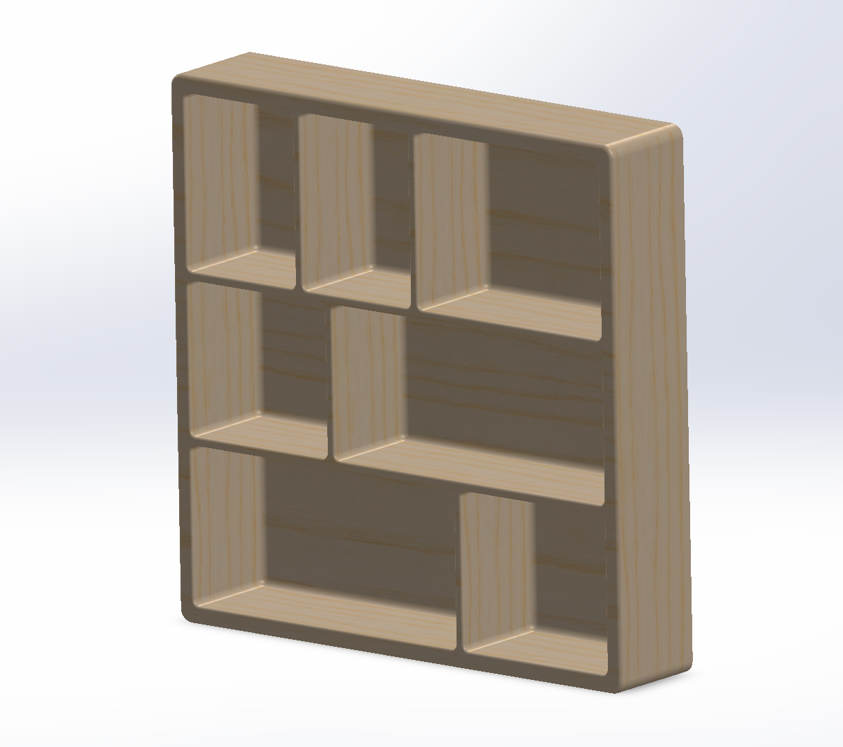 Modular Cabinet of Curiosities – 233mm Wall Display Grid