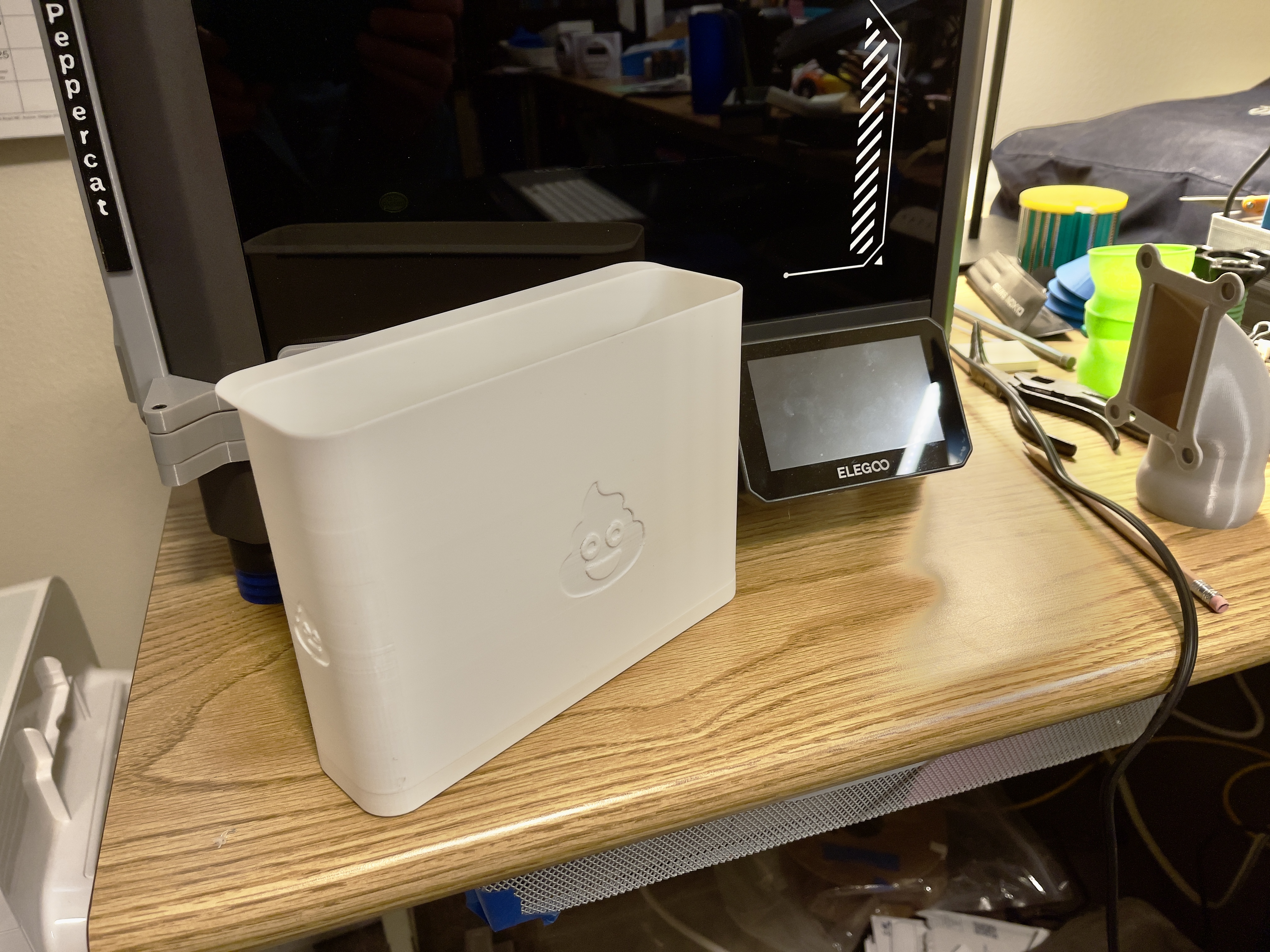 Desk-side Printer Poop Bucket