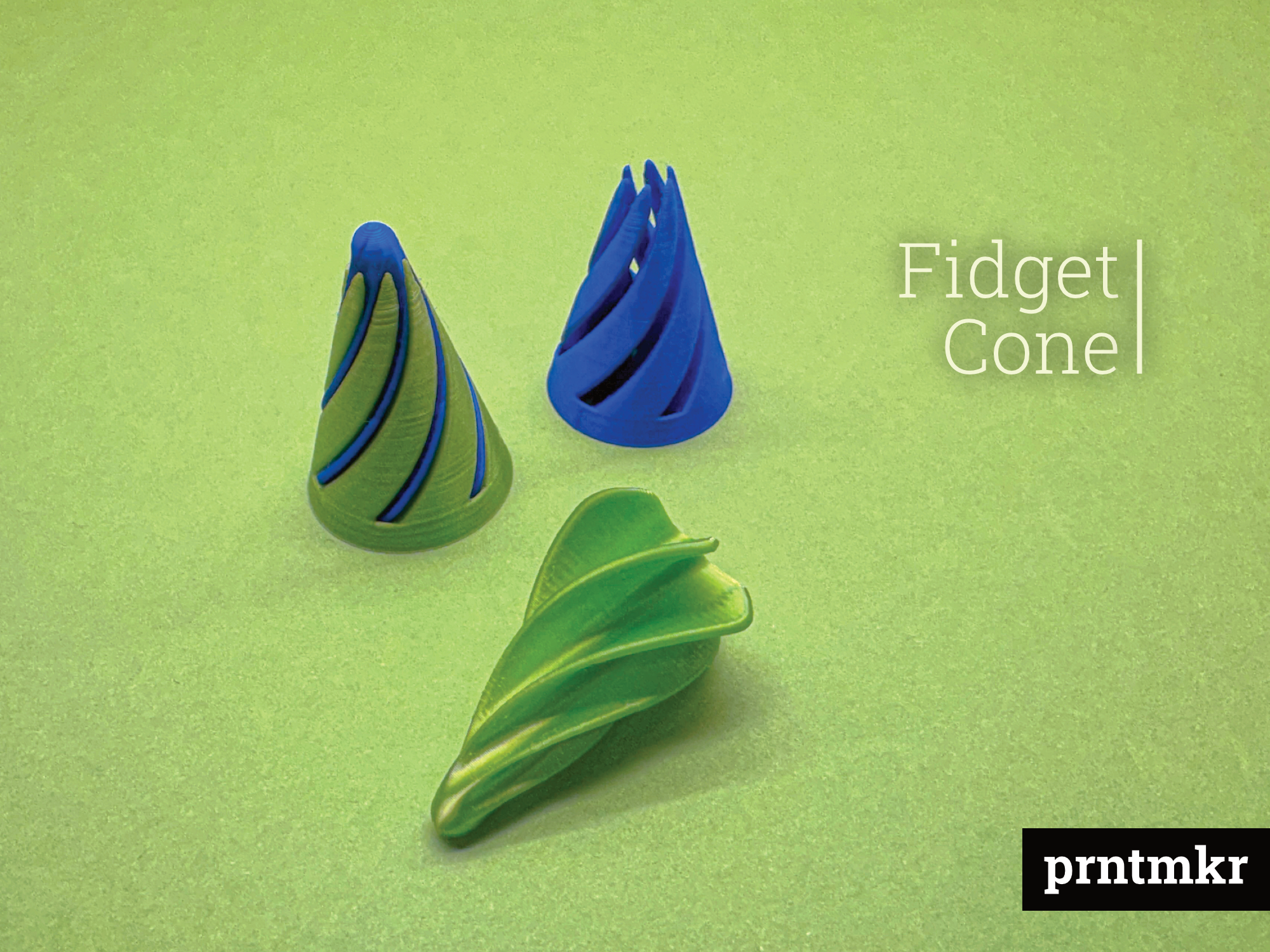 Fidget Cone - Easy print, lots of fun! :-)