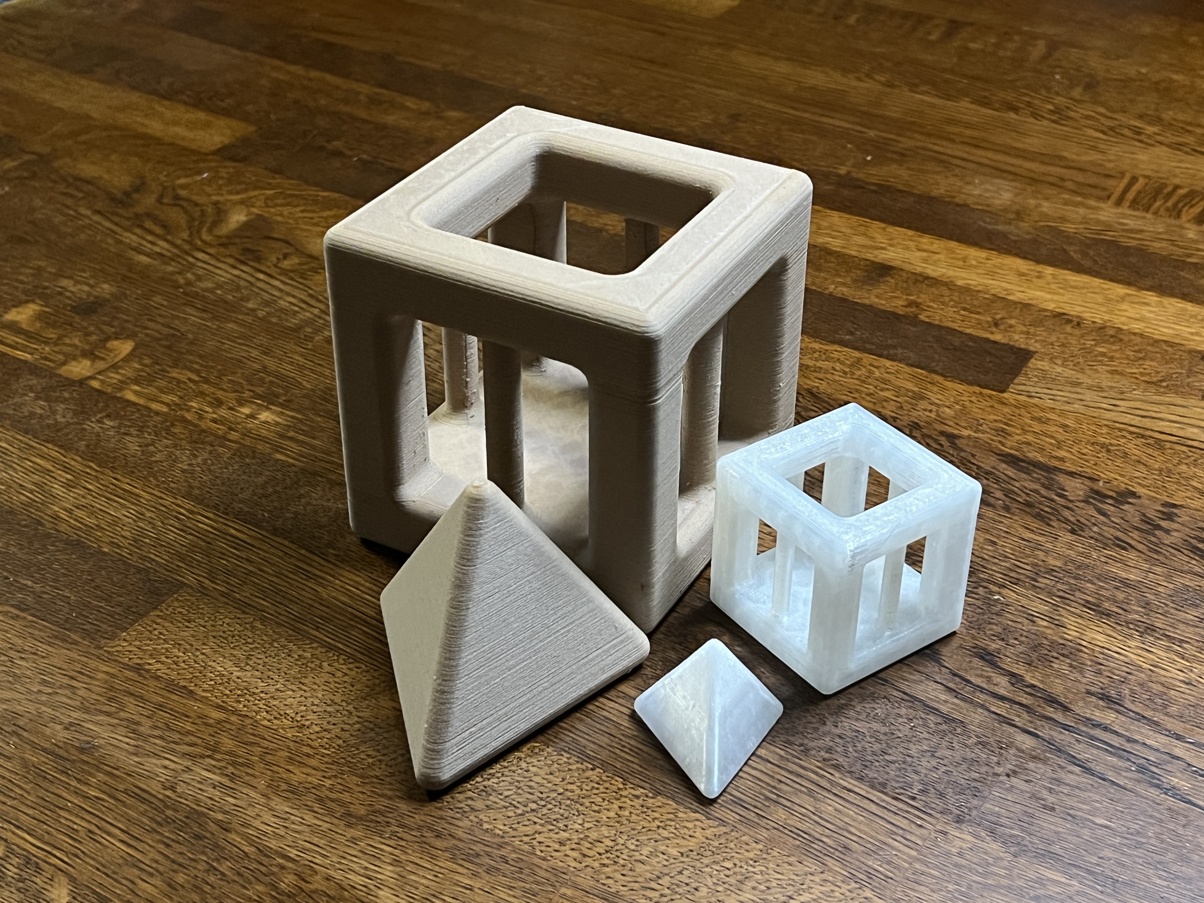 “Pyramid in Cube” Puzzle for Children (Child-Safe Design)