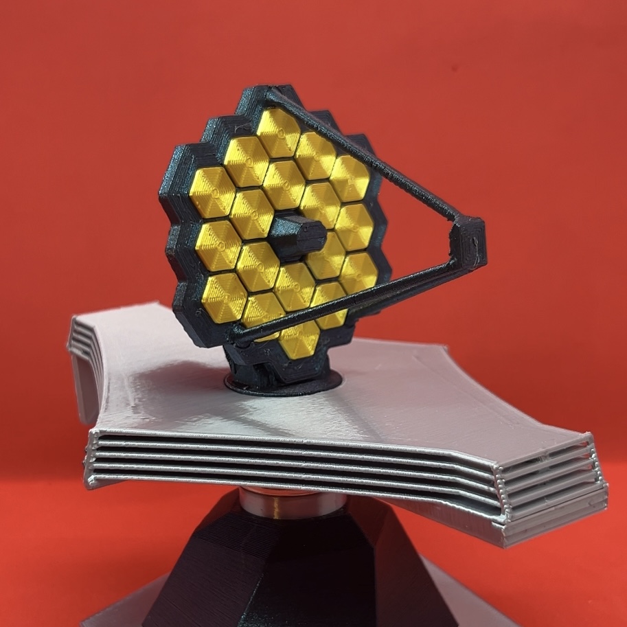 3D Printable JWST | James Webb Space Telescope for Multicolor 3D Printing