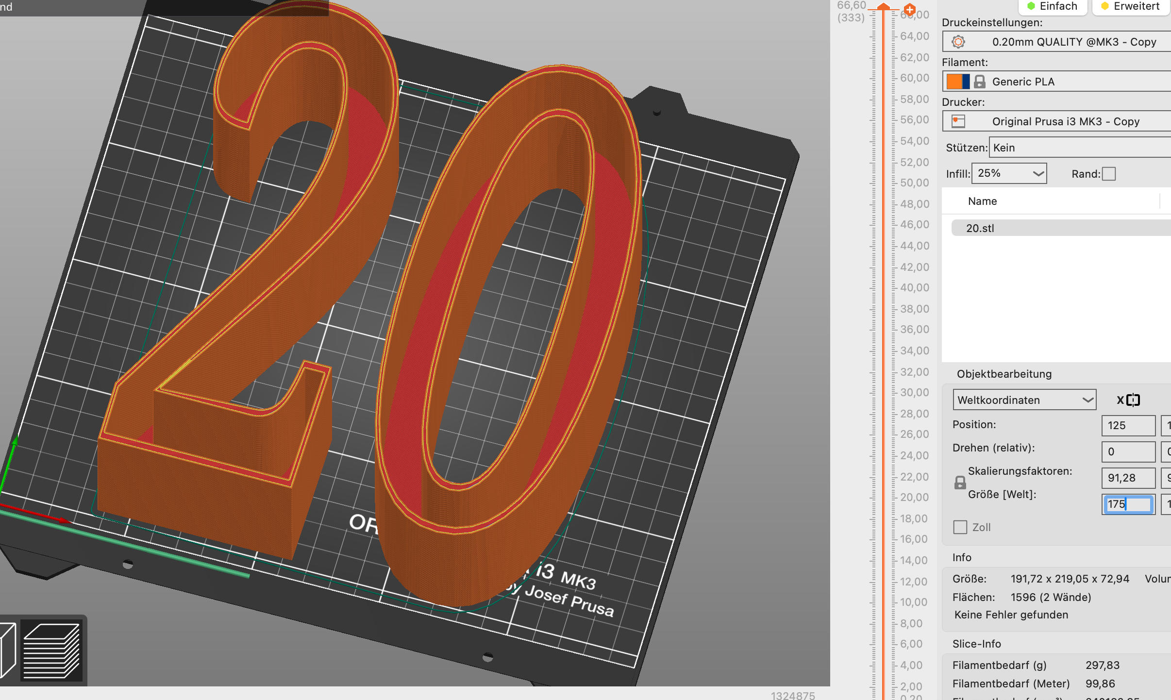 Filling box 20