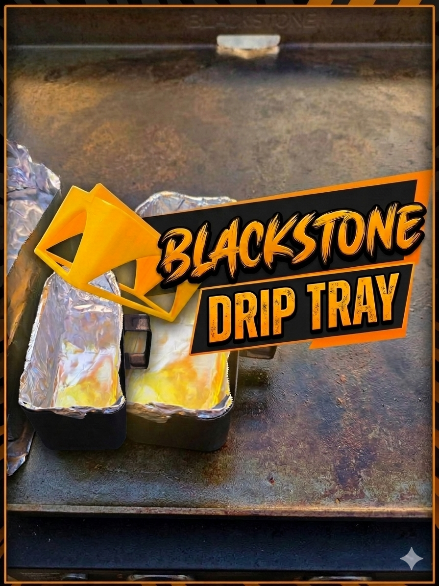 Blackstone grease drip tray form/mold 3"x7"