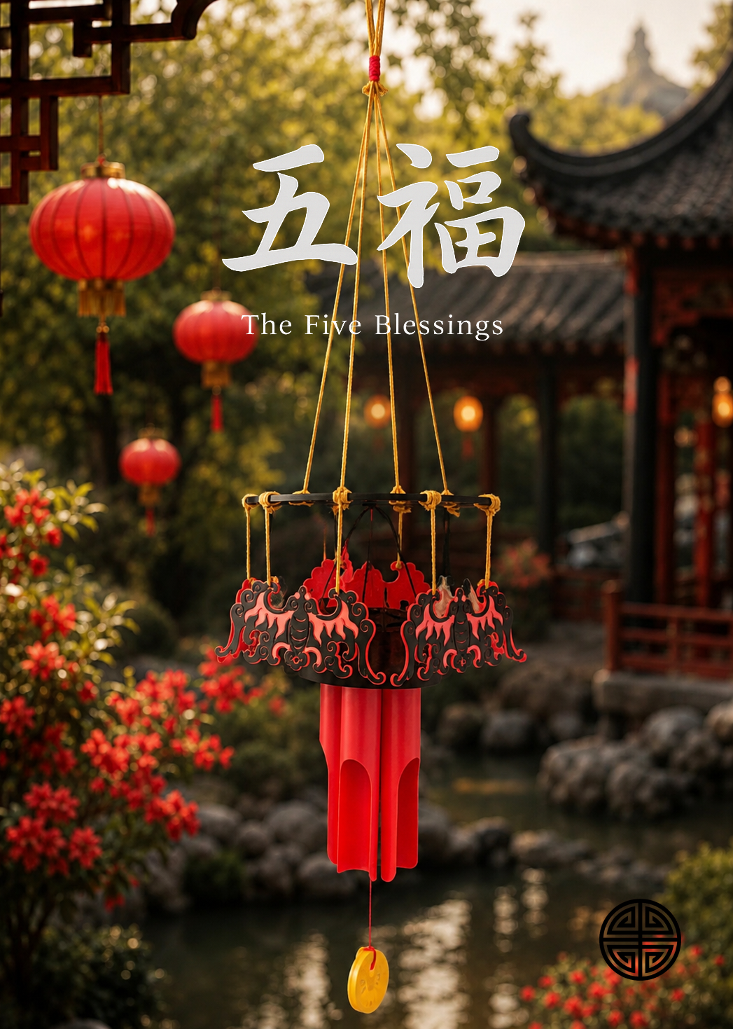 WUFU  五福      The 5 Blessings    Wind Chime