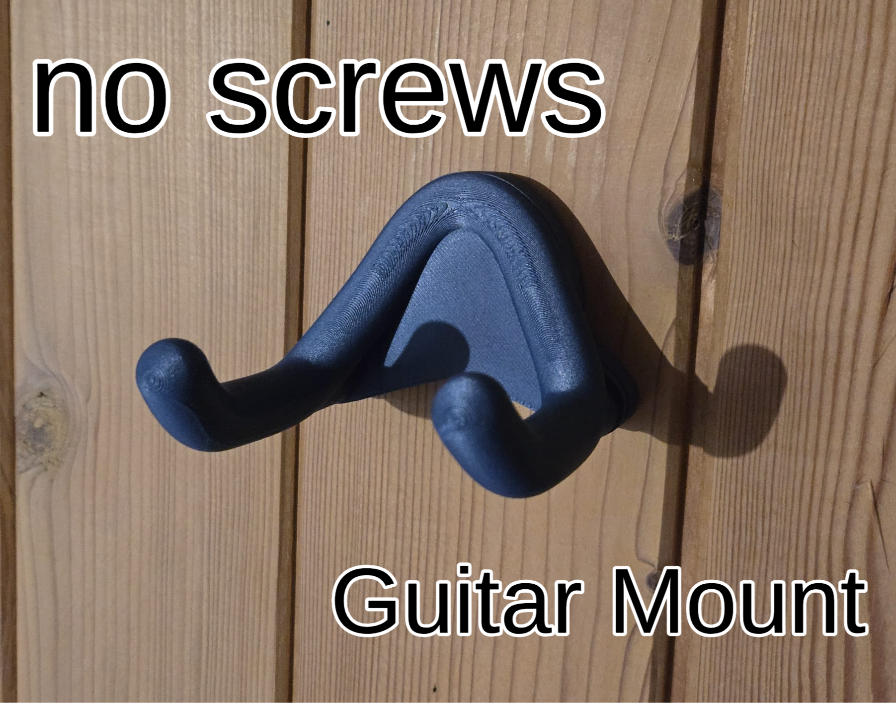 Guitar Wall Mount Hanger - Hidden Screws