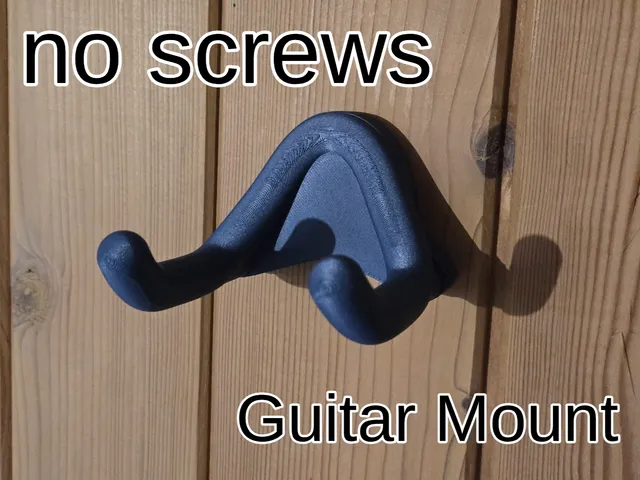 Guitar Wall Mount Hanger - Hidden Screws