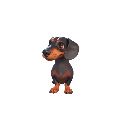 Dachshund Figurine – 3D Printable Sausage Dog Model