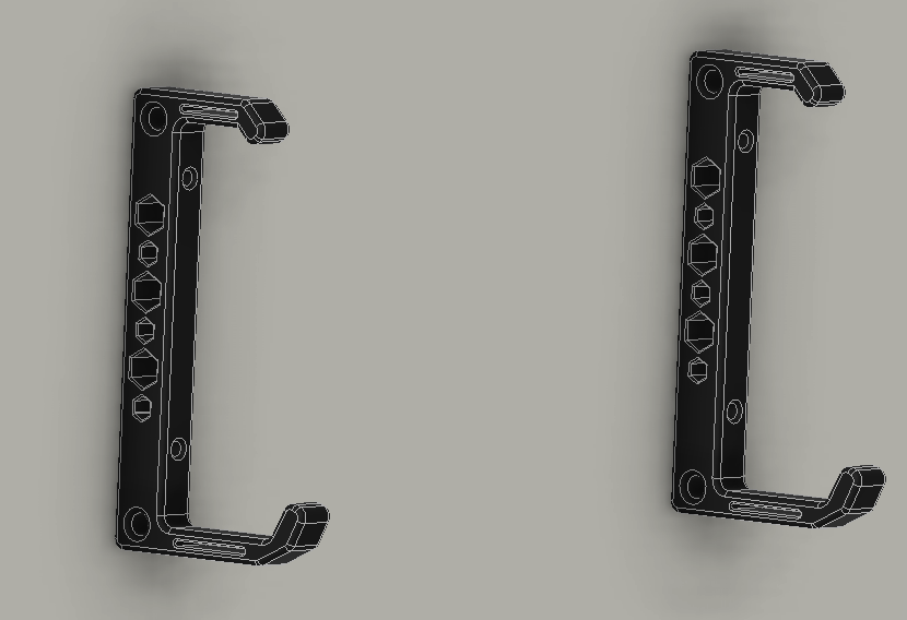 Miniatura 2 do modelo 3D wall mounted Keyboard holder
