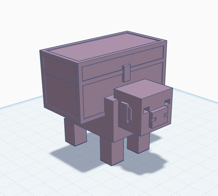 Minecraft Dungeons Pig with Chest (Piggy Bank)