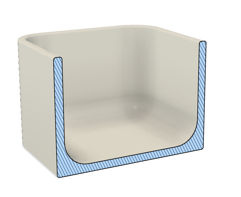Round Corner Container: FEEL FREE to request your custom size