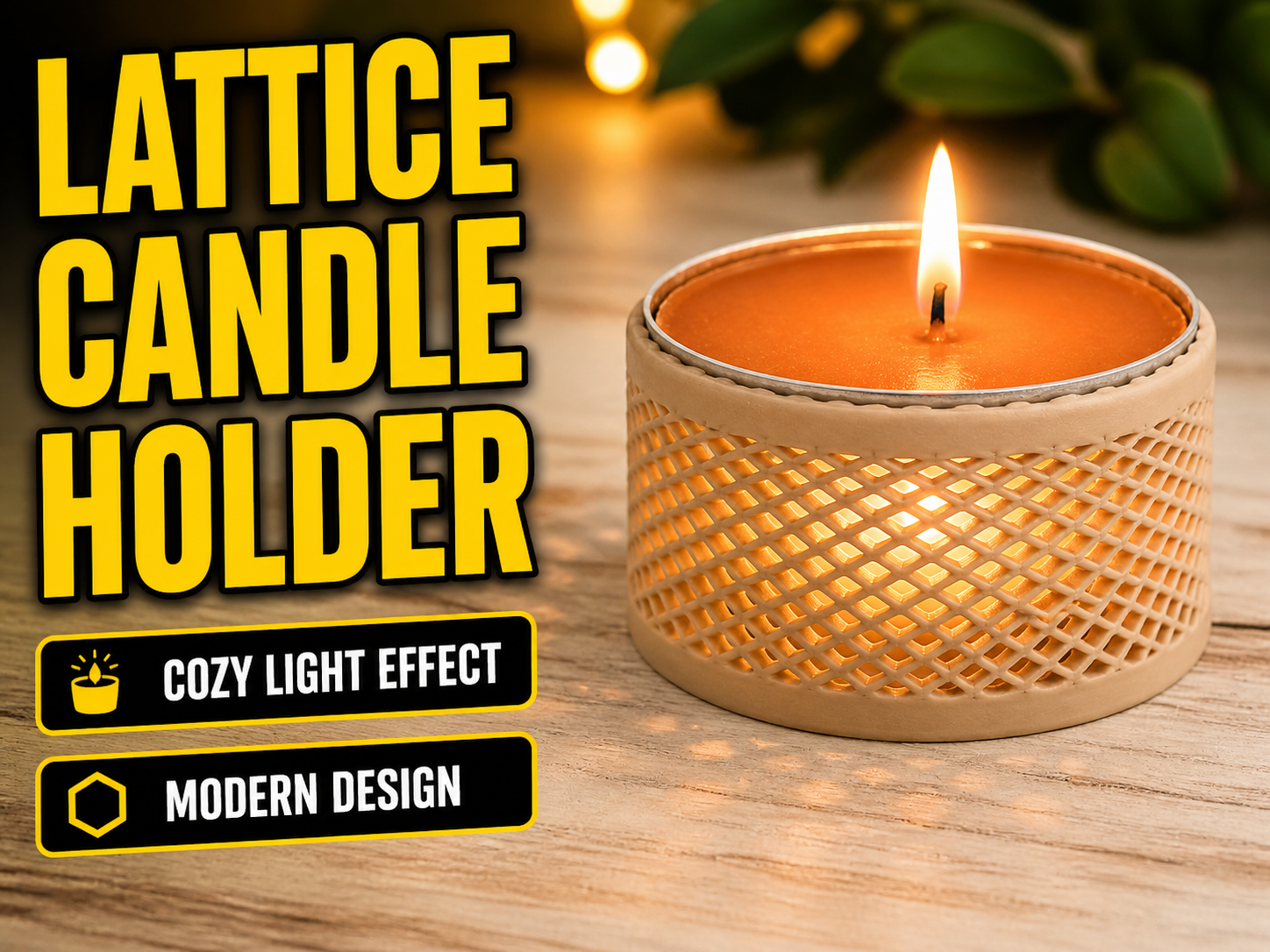 LatticeTealight Holder