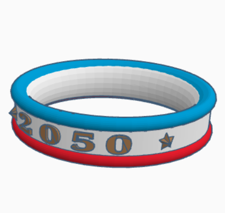 250 Yearv USA Ring