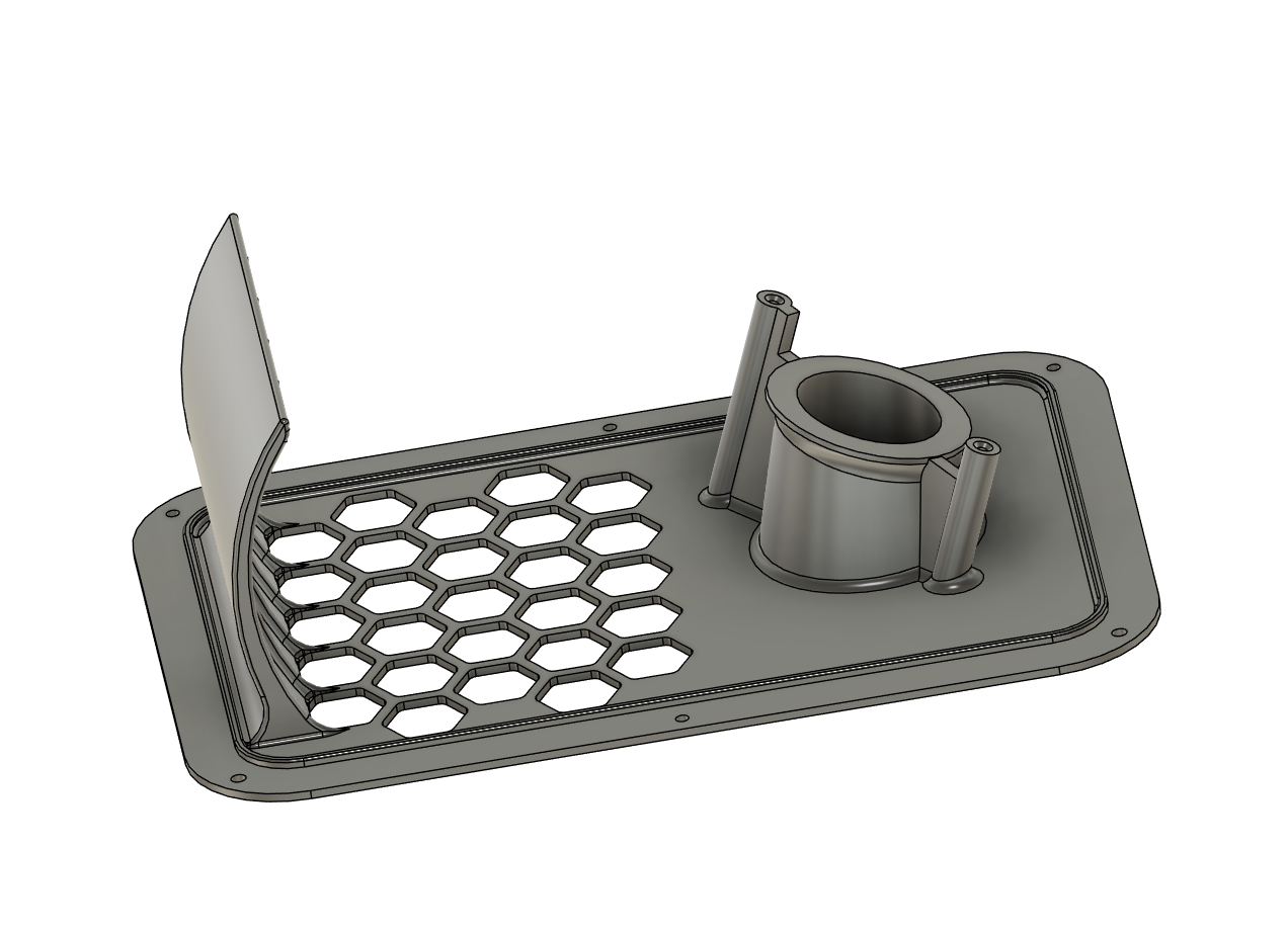 Qidi Plus 4 Rear Cover for 6025 blower
