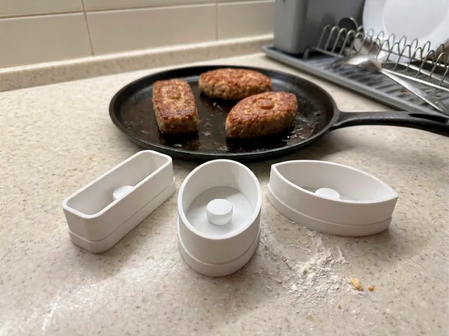 Stackable Cutlet Patty Press Mold Set