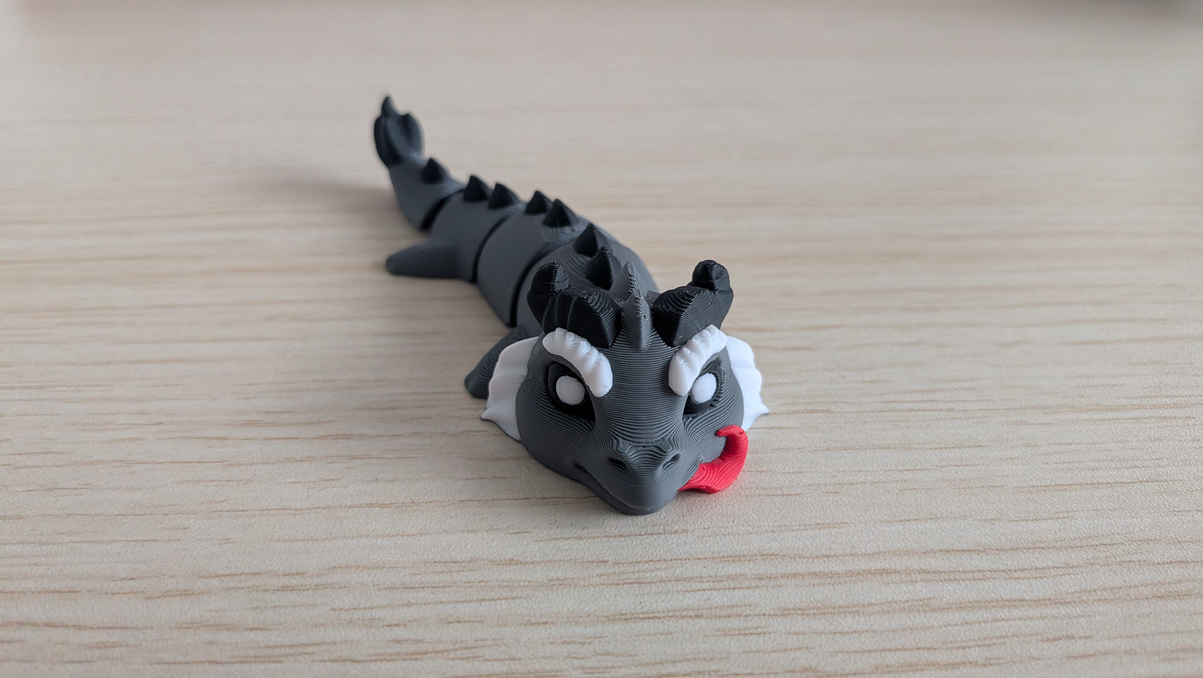 Krampus Dragon - Articulated Keychain Figure