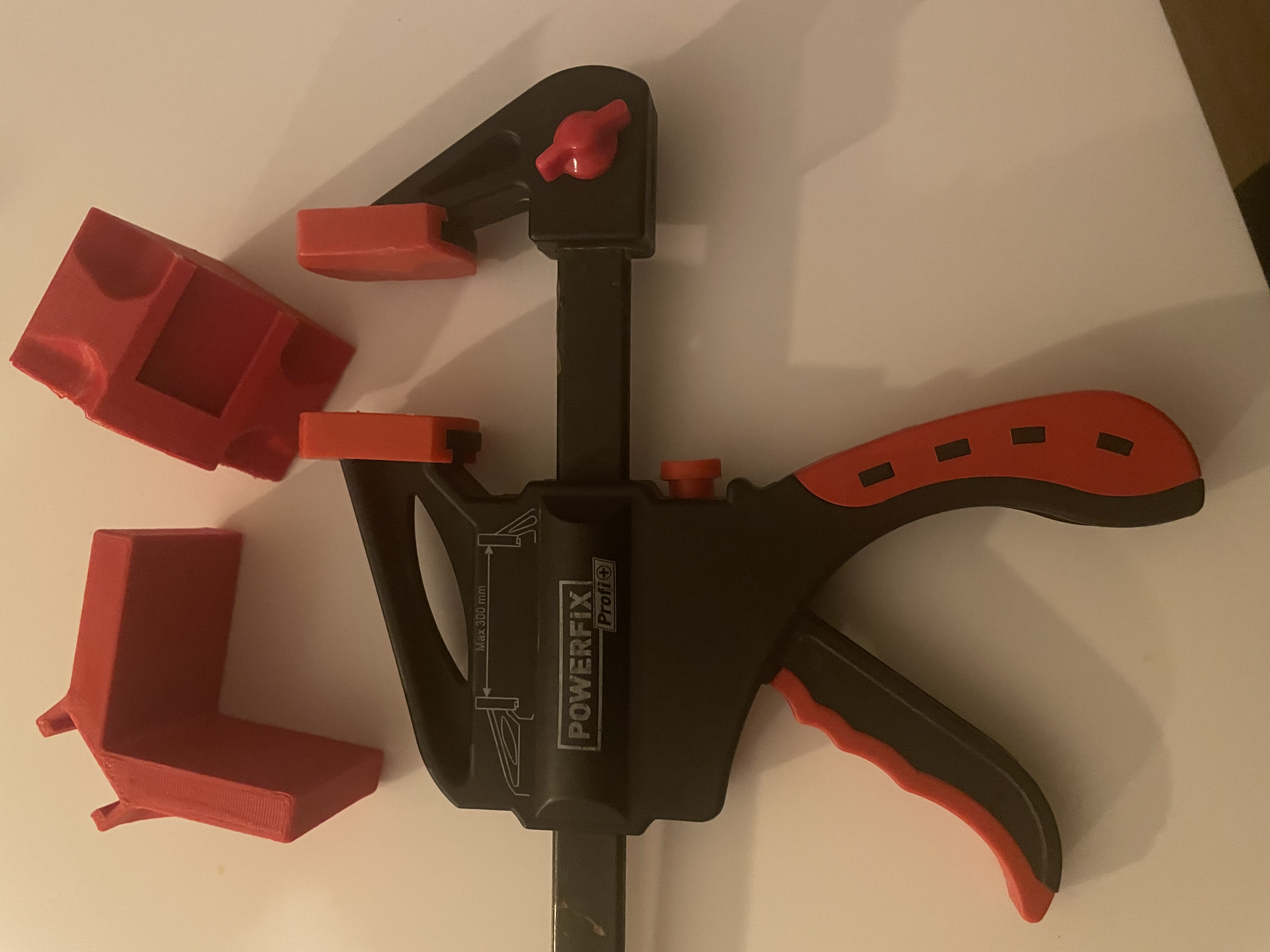 Angle extension for parkside clamp