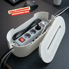 CABLE MANAGMENT BOX / OFFICE ORGANIZATION / MODERN HOMEDECOR / FUNTIONAL PRINT