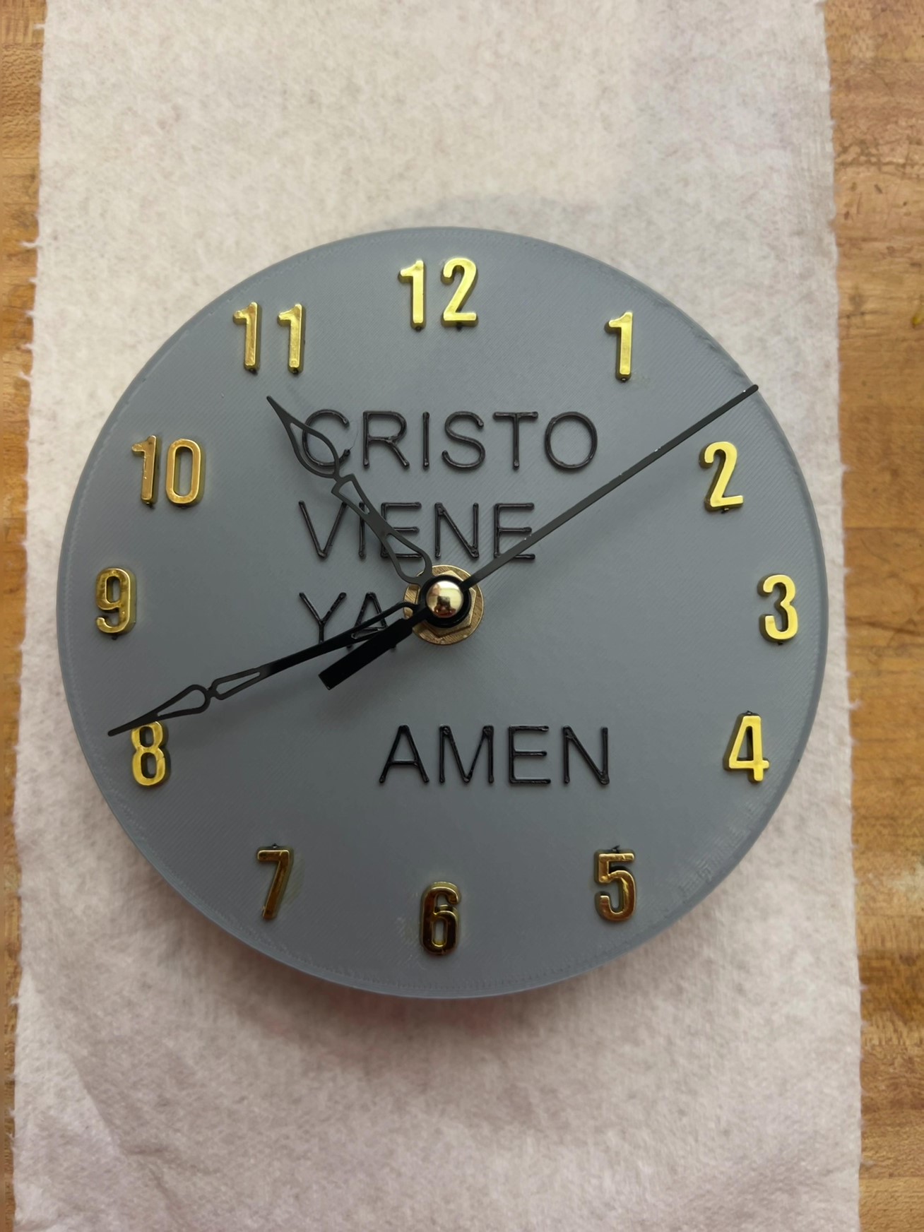 Reloj con Mensaje Biblico de Pared