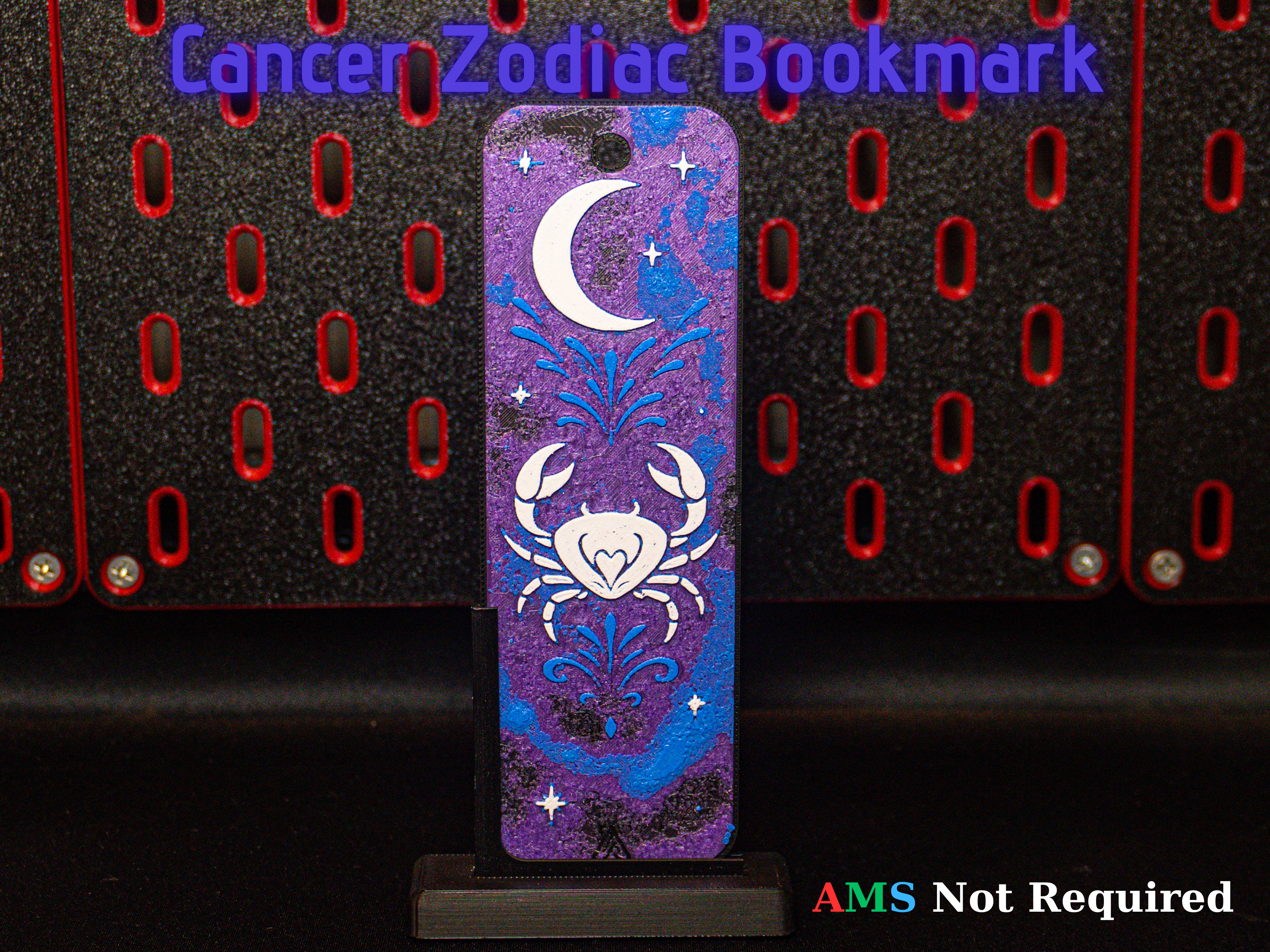 Cancer Hueforge Bookmark - Zodiac