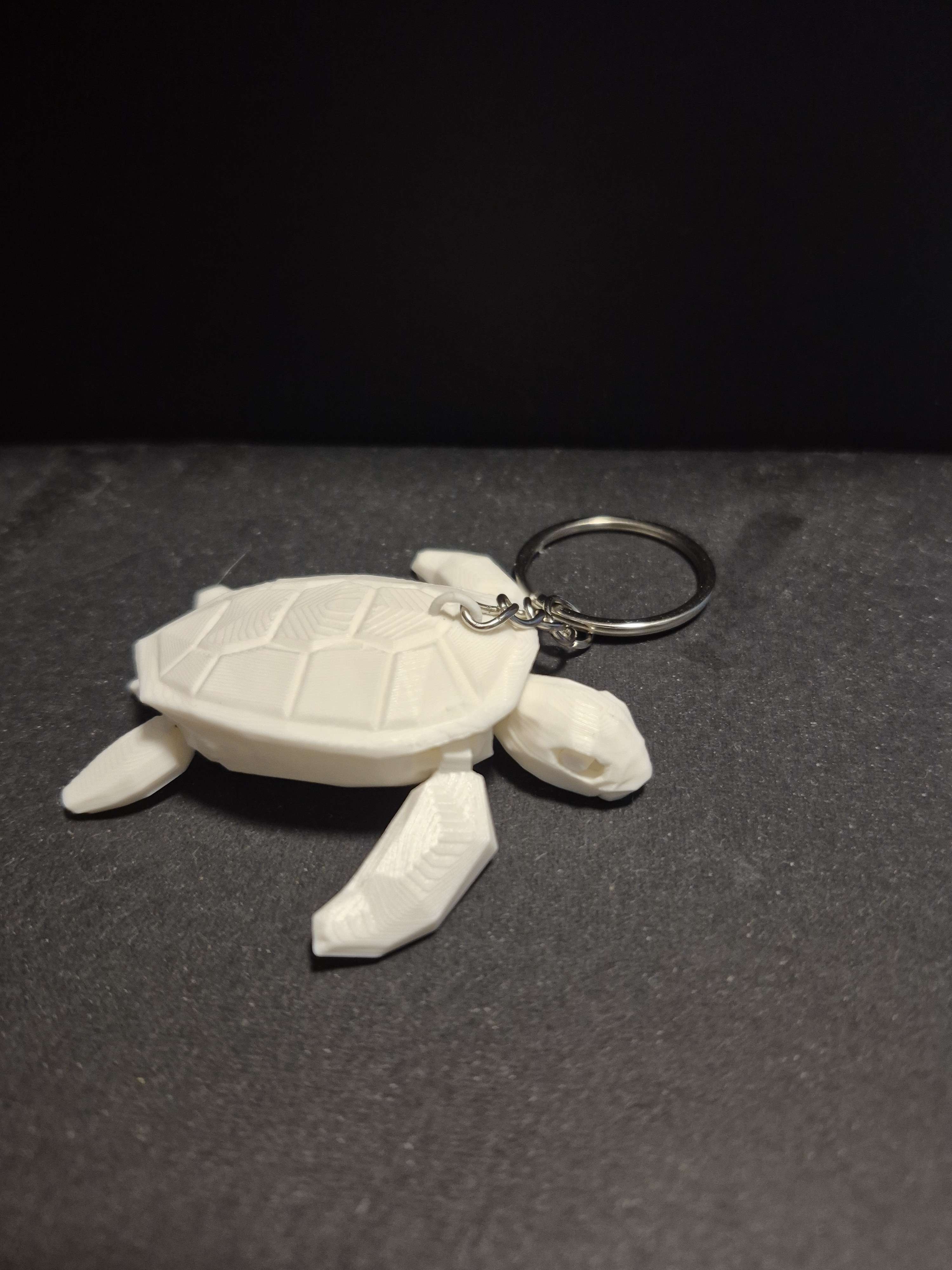 Miniatura 2 do modelo 3D Flexi Sea Turtle Keychain