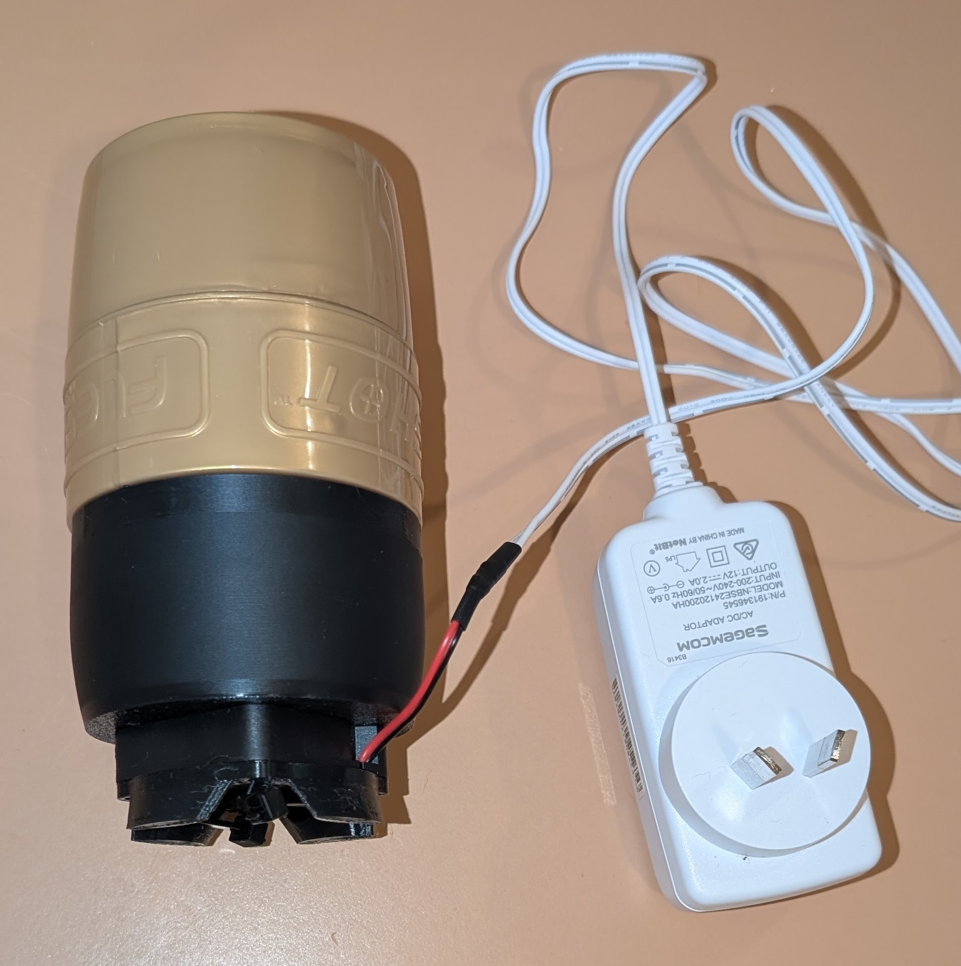 Fan forced air dry base for use with "Quickshot/Fleshlight"